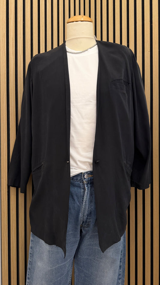 Blazer / Giacca Vintage in Seta 100% CINO ZOIS – Taglia 44