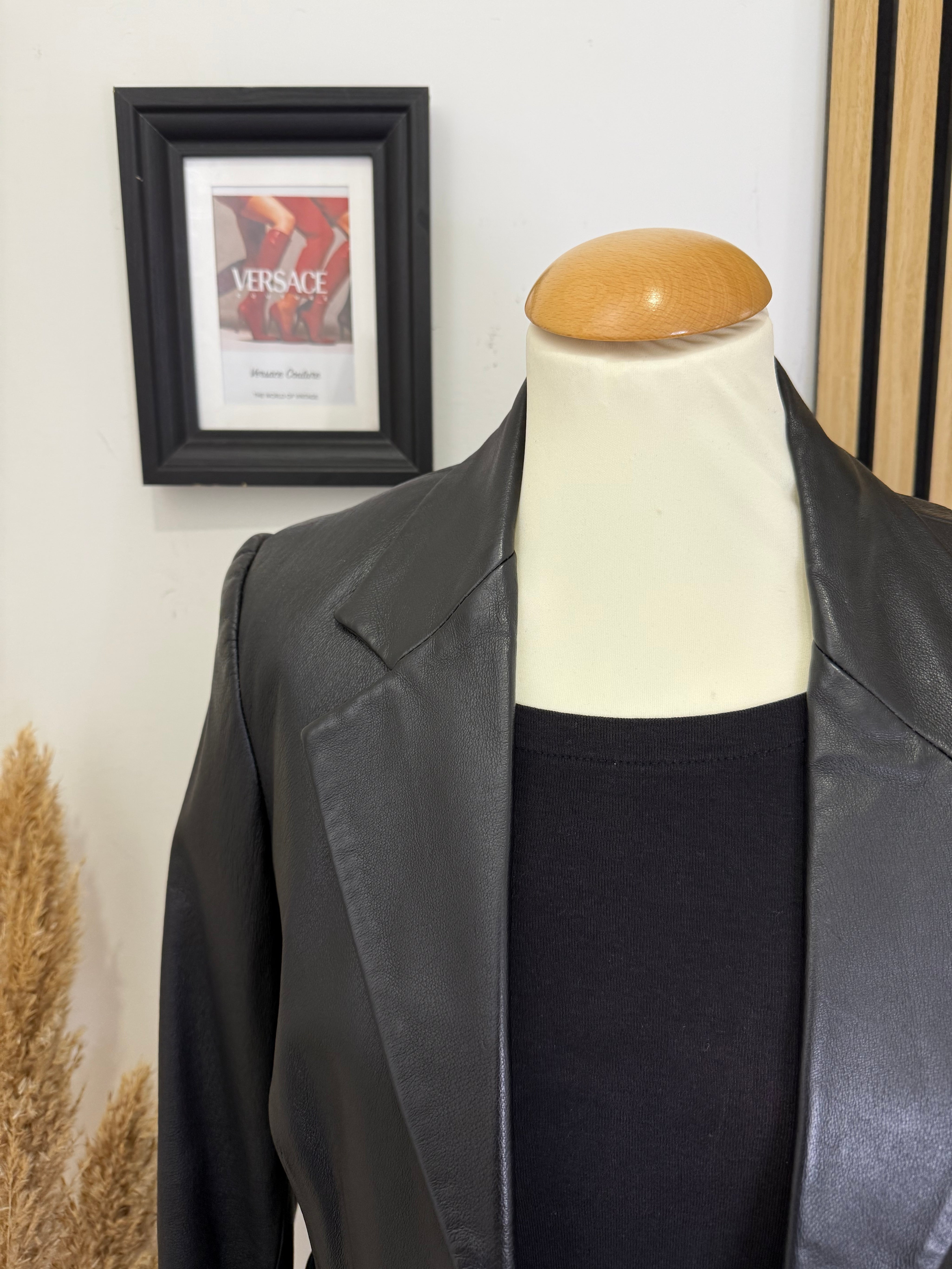 Blazer in vera pelle
