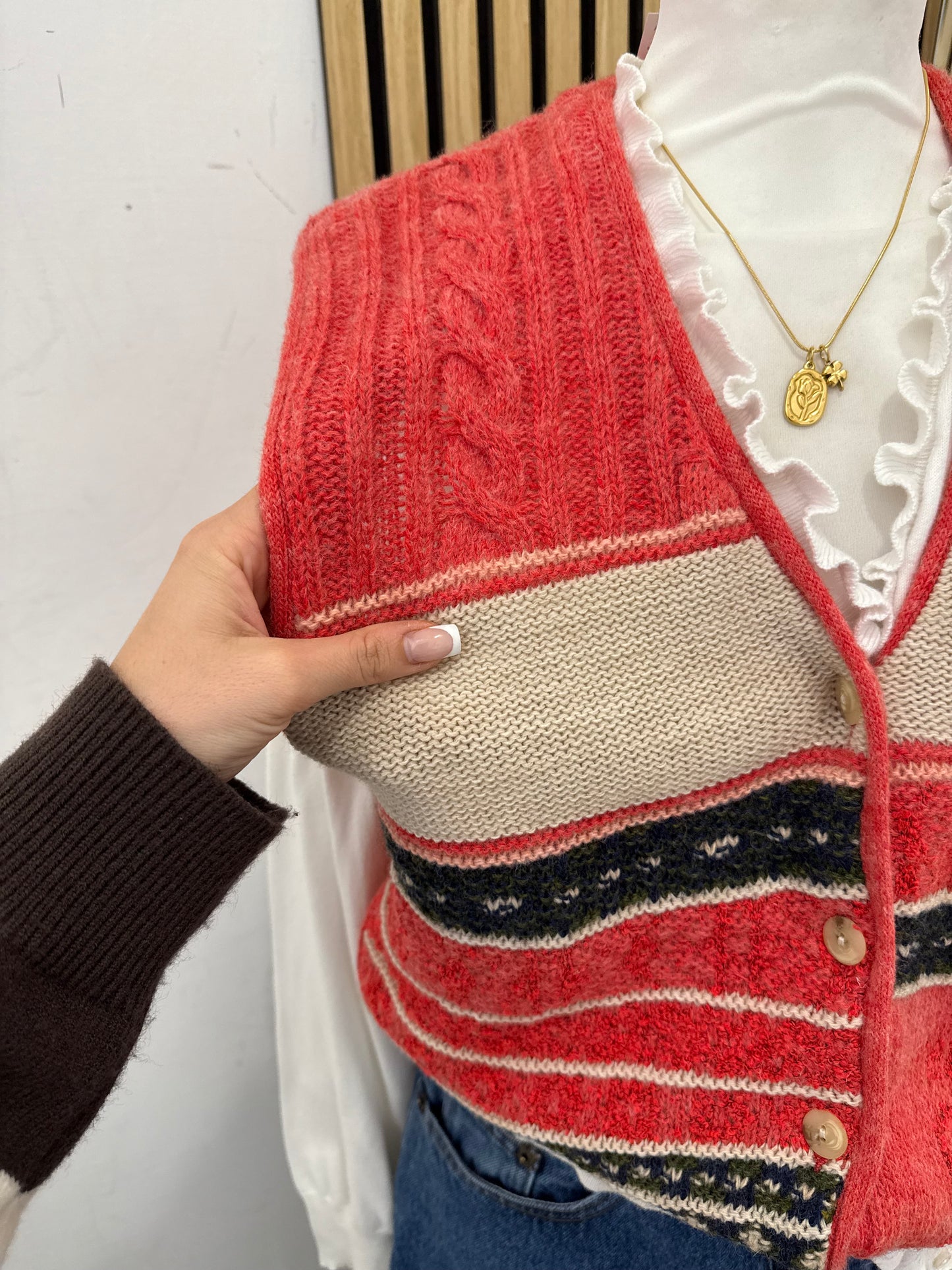 Cardigan smanicato Vintage