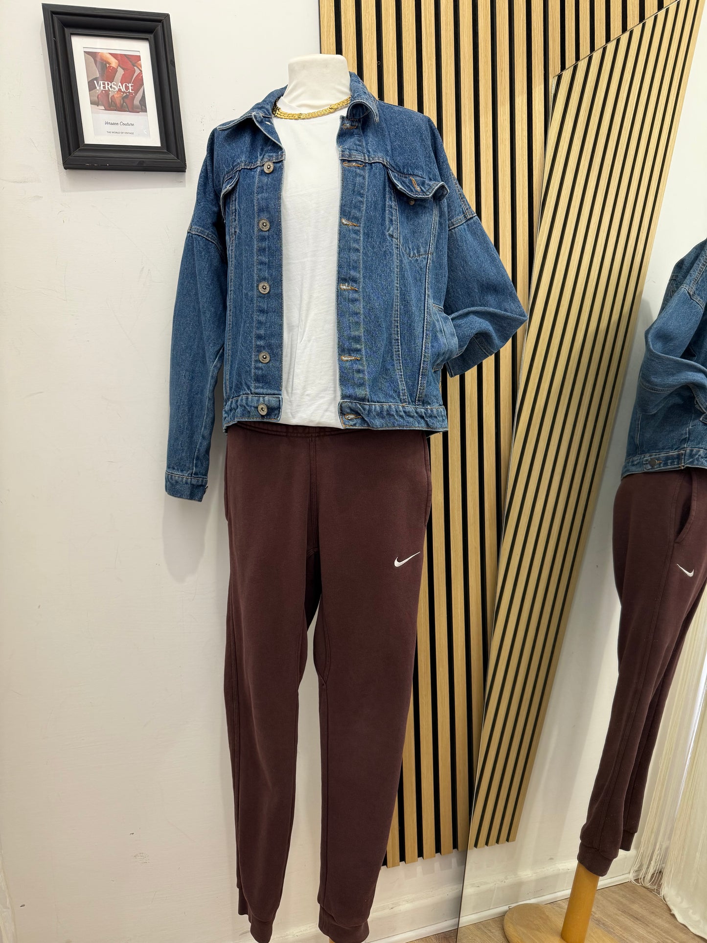 Pantalone tuta Nike Borgogna