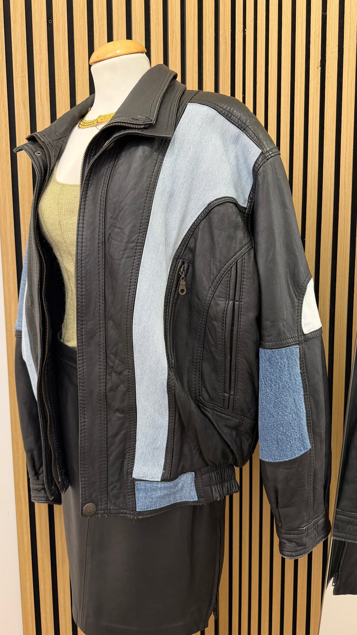 Giacca in Vera Pelle Customizzata Vintage