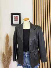 Blazer in vera pelle