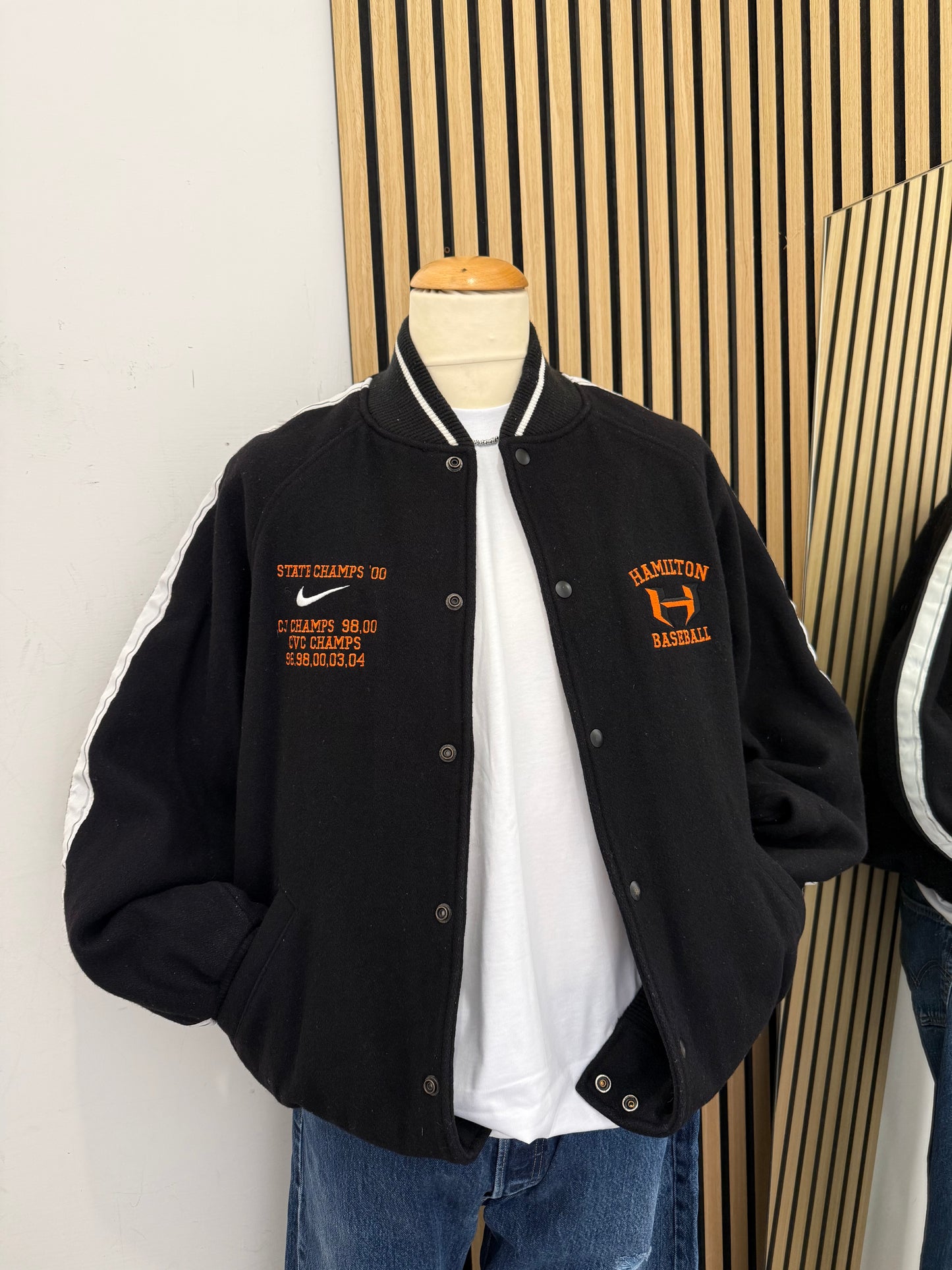 Giacca Varsity Nike Hamilton Baseball - Vintage '00s