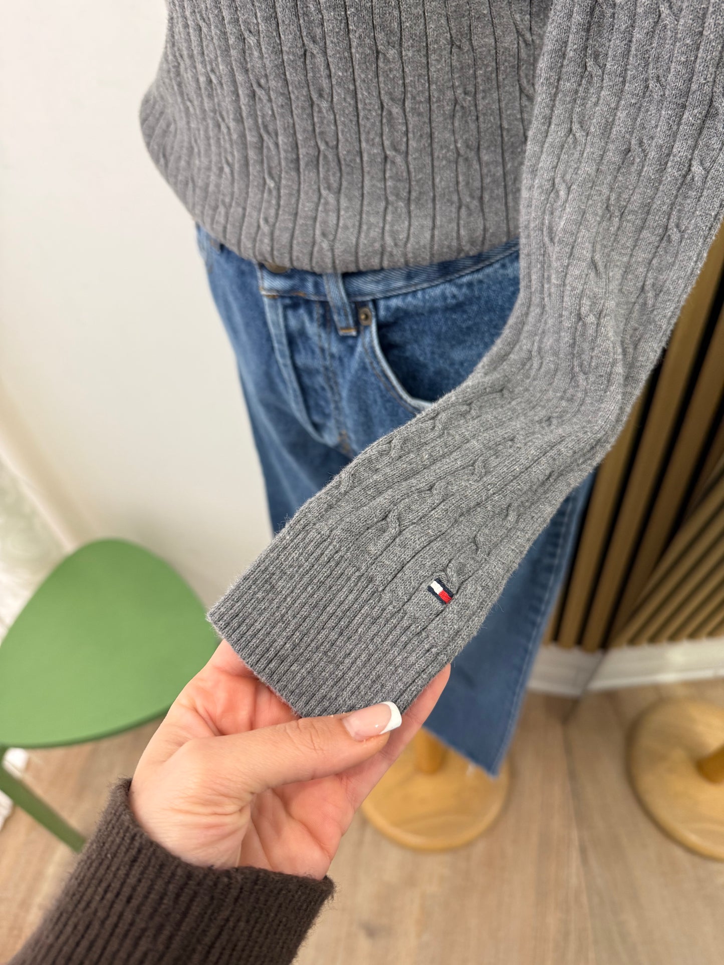 Maglioncino Tommy Hilfiger a treccia