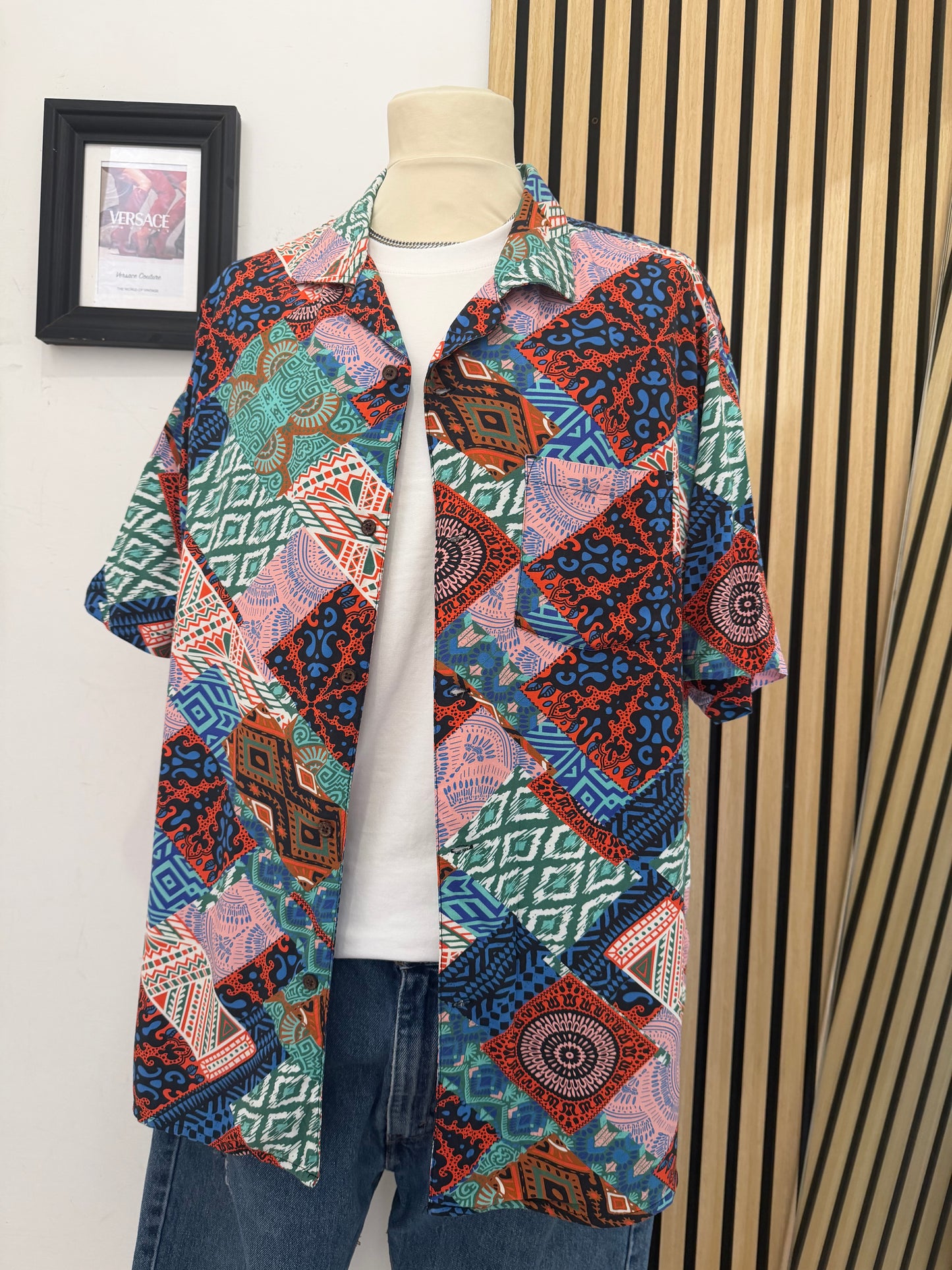 Camicia Vintage a fantasia XL