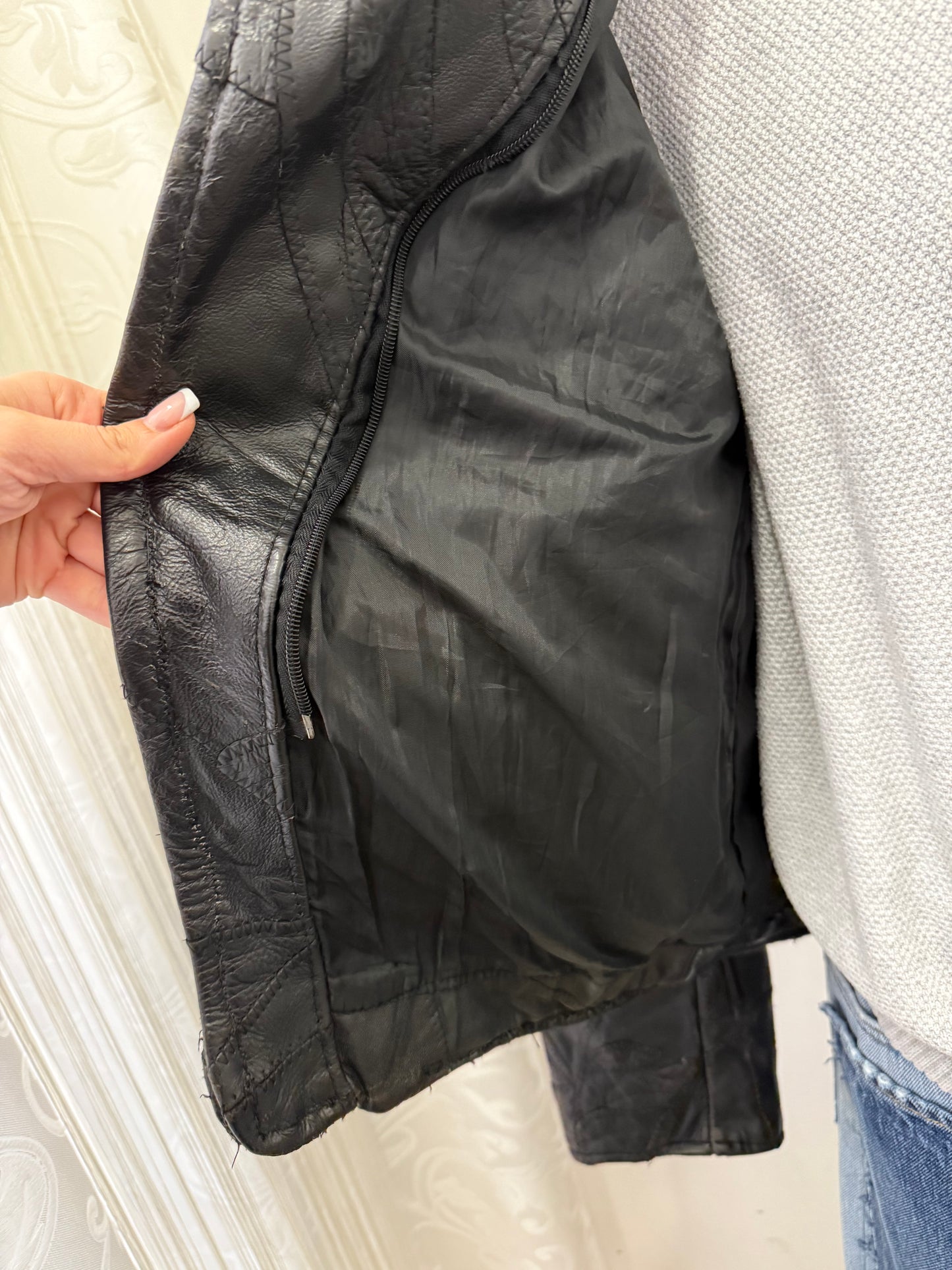 Chiodo in vera pelle, unisex