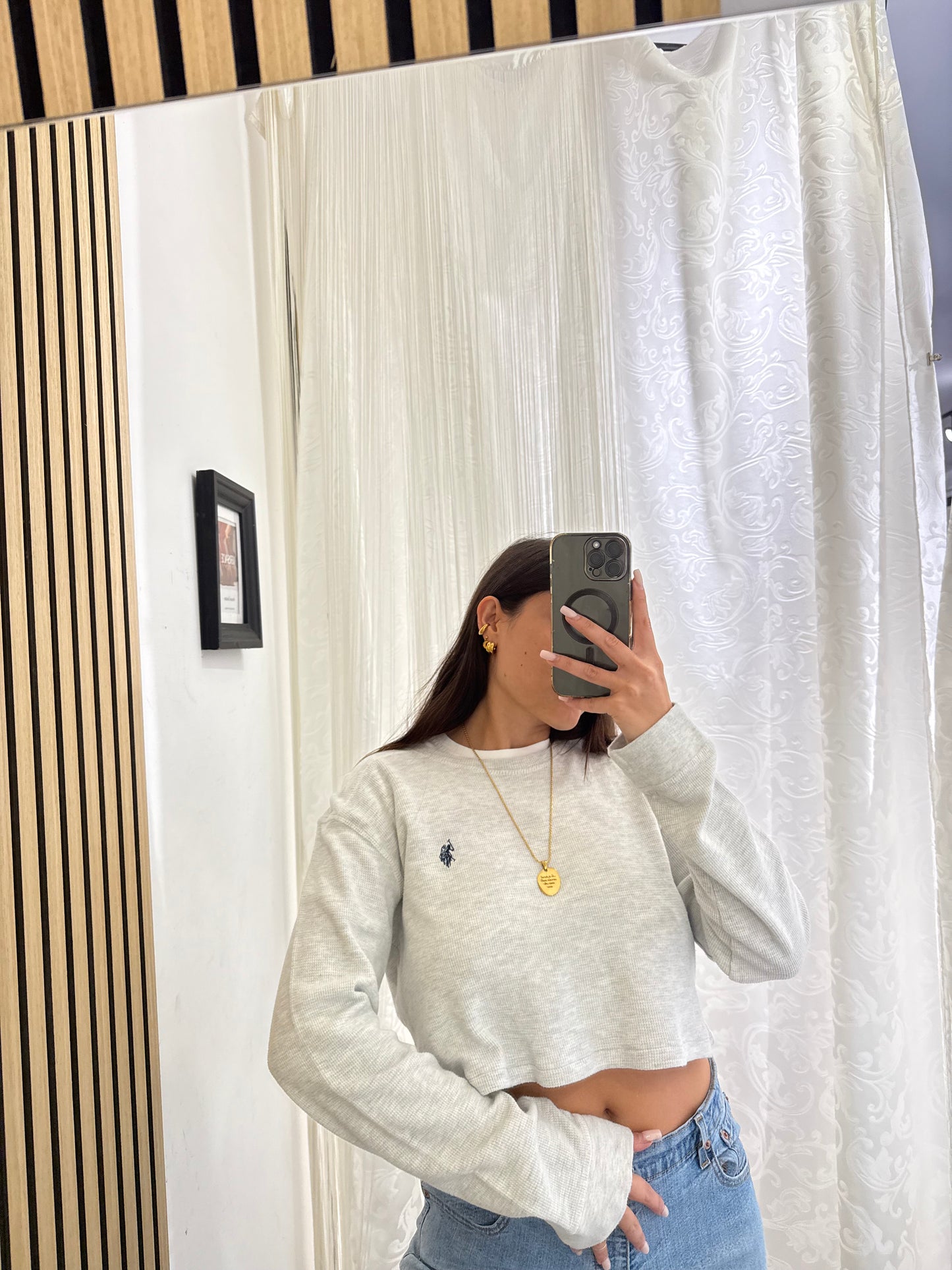 Maglietta crop U.S. polo