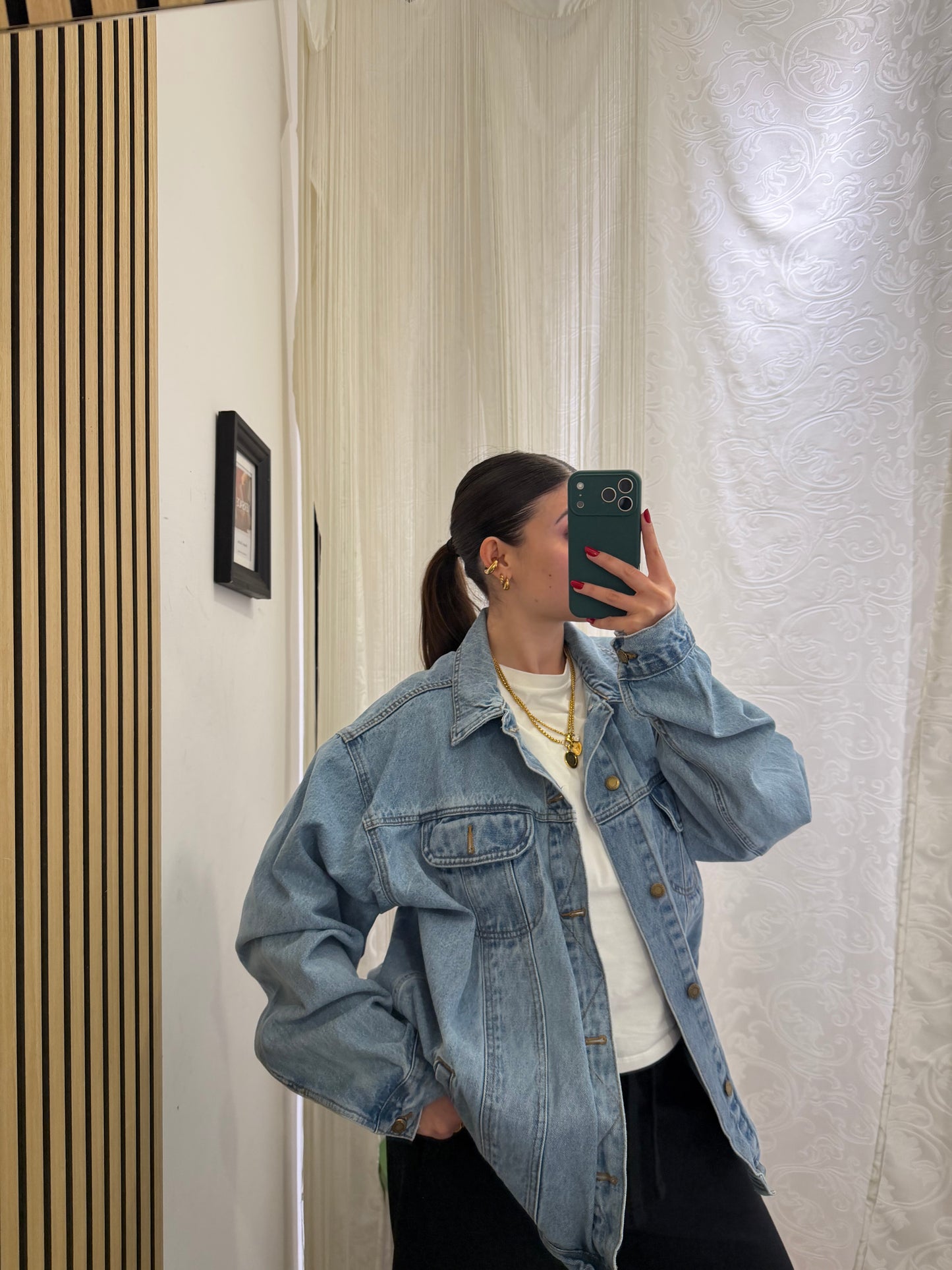 Wrangler Rugged Wear Denim Jacket – Light Wash Unisex Oversize