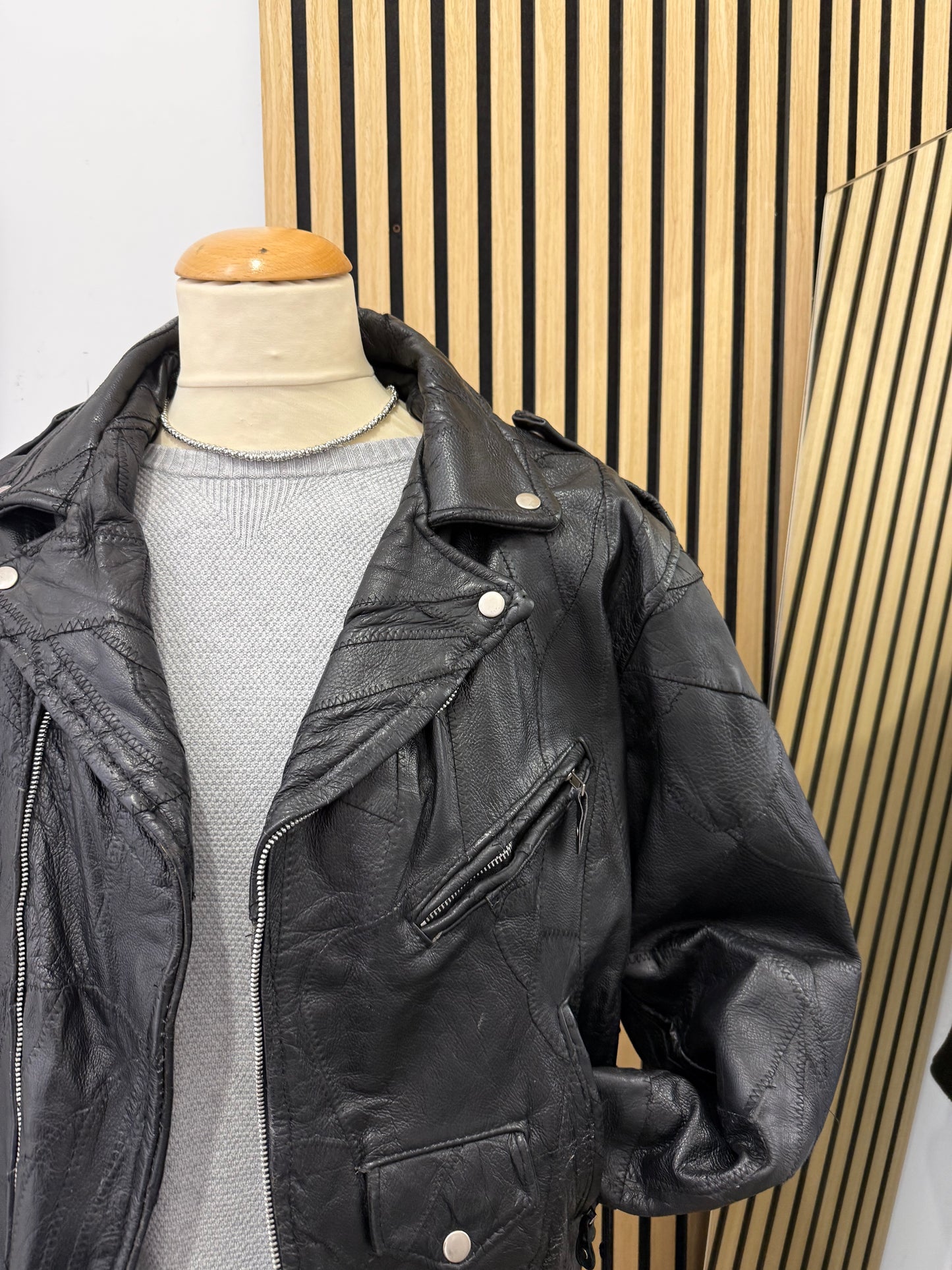 Chiodo in vera pelle, unisex