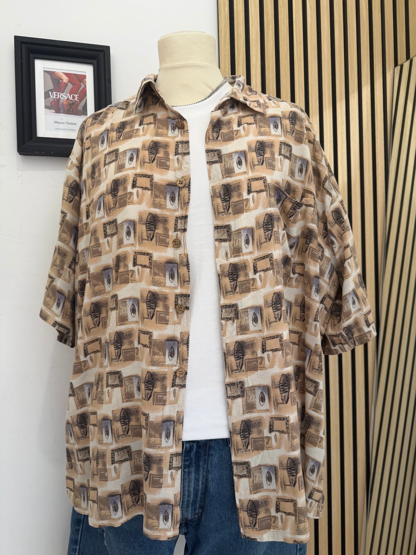 Camicia Vintage a fantasia XL