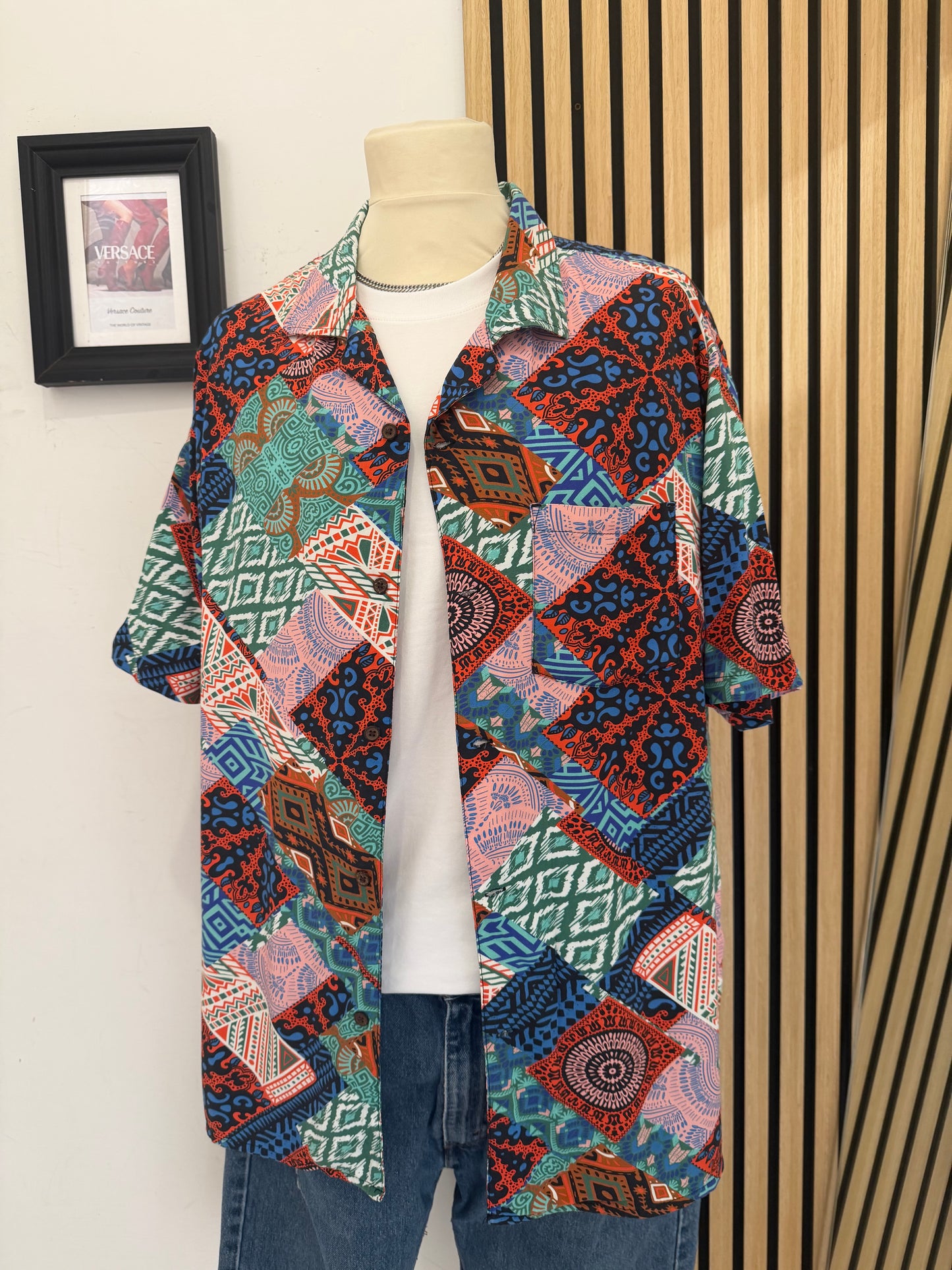 Camicia Vintage a fantasia XL