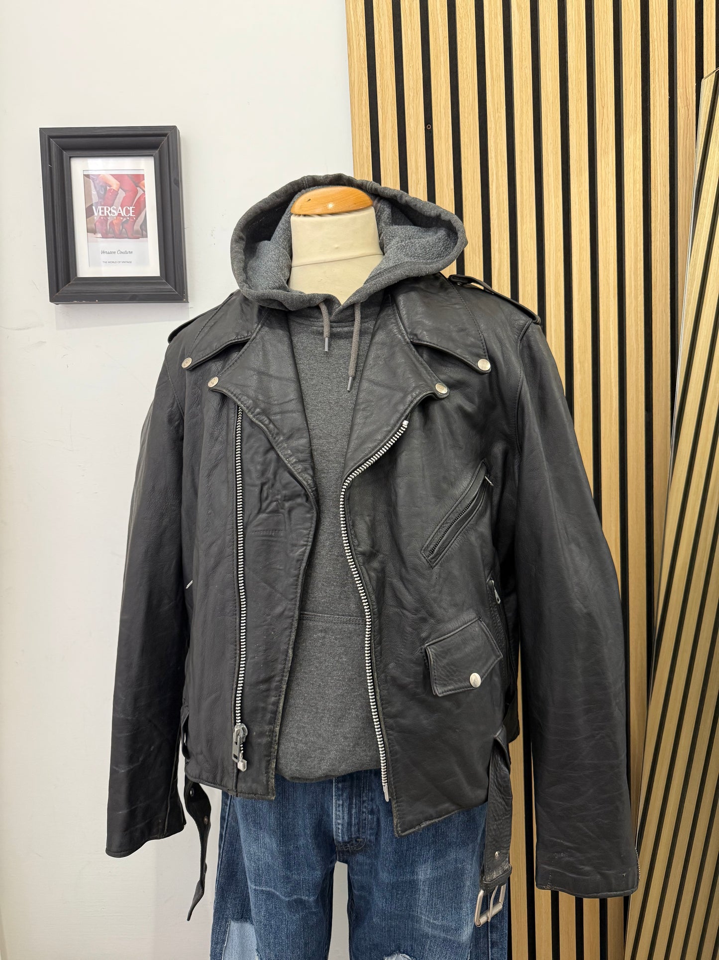 Chiodo in vera pelle, unisex