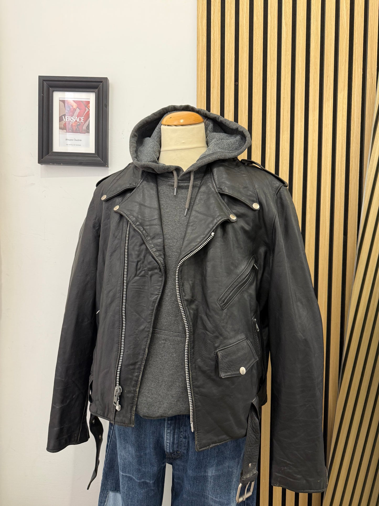 Chiodo in vera pelle, unisex