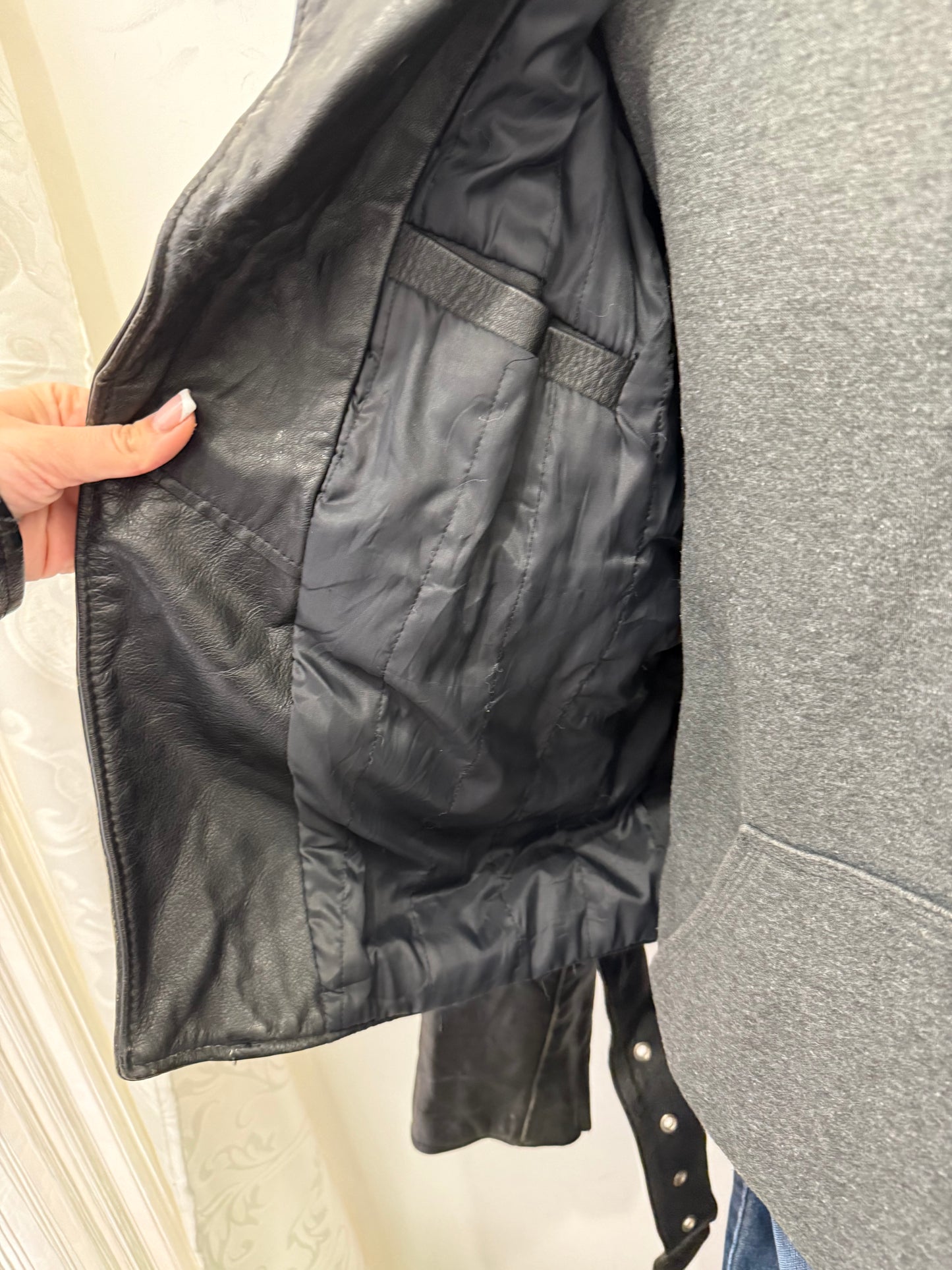 Chiodo in vera pelle, unisex