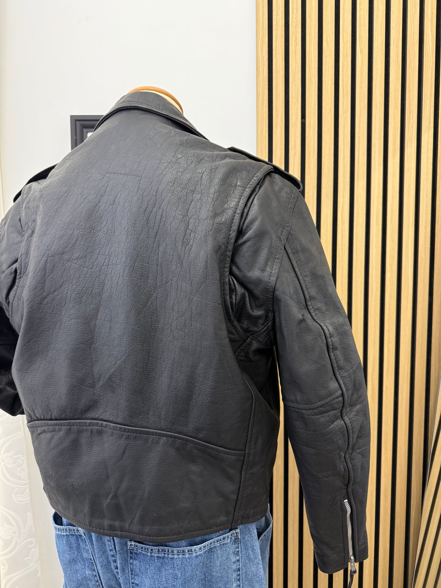 Chiodo in vera pelle, unisex