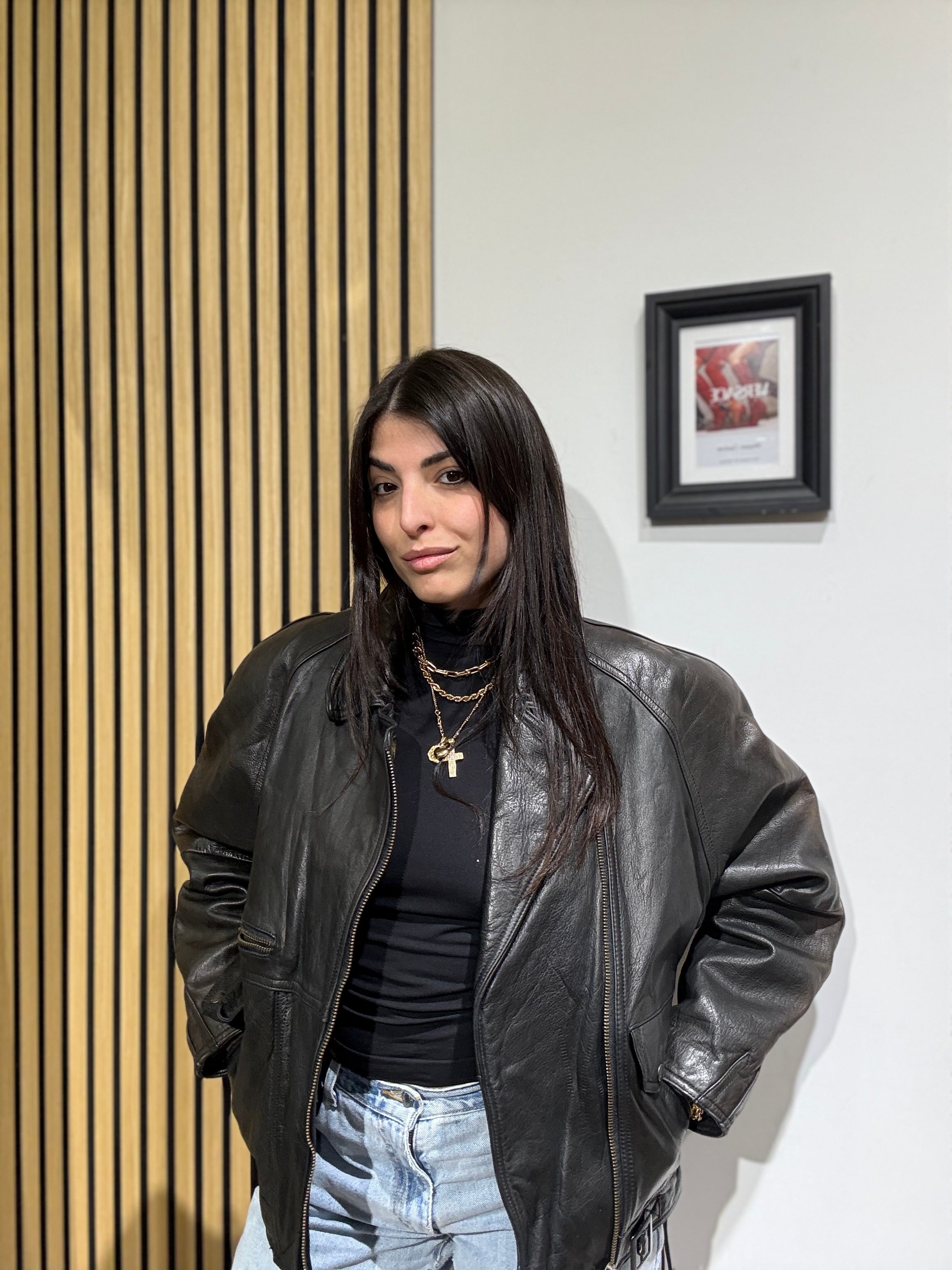 Giacca in Vera Pelle unisex over