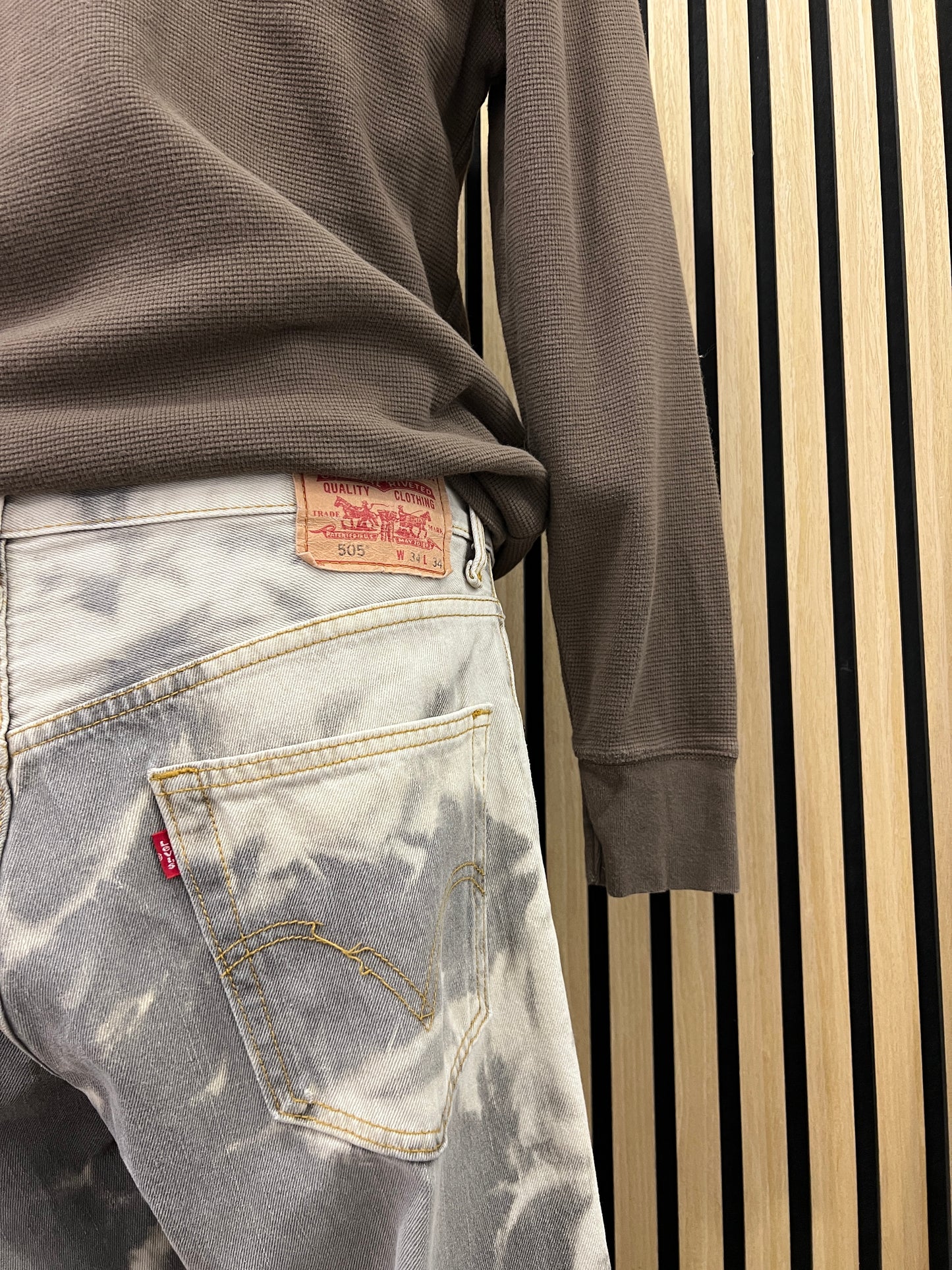 Jeans Levi’s 505 Custom "Acid Wash" – W34 L34