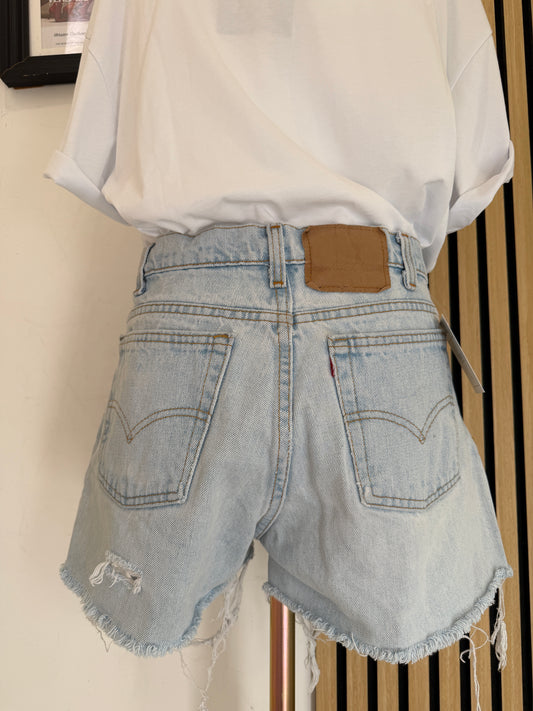 Shorts in Denim Levi's® con Toppe Handmade Custom 42it