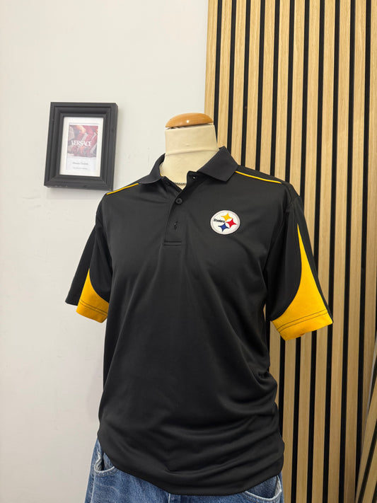 Polo ufficiale Pittsburgh Steelers – NFL Team Apparel – Nero e Giallo