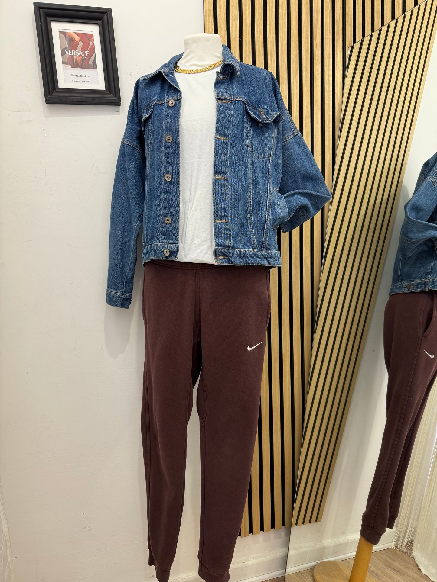 Pantalone tuta Nike Borgogna