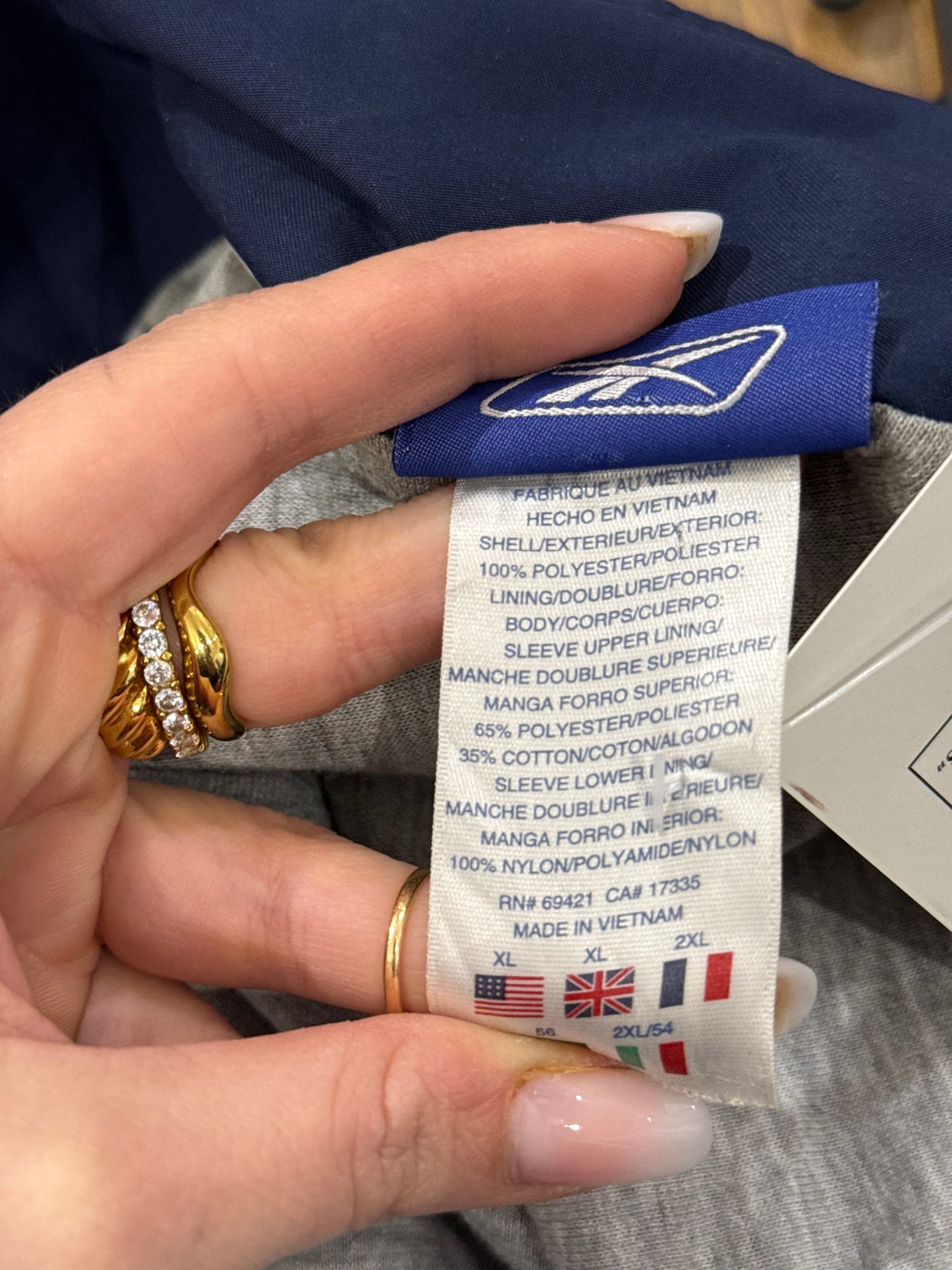 Giacca Reebok vintage anni 2000