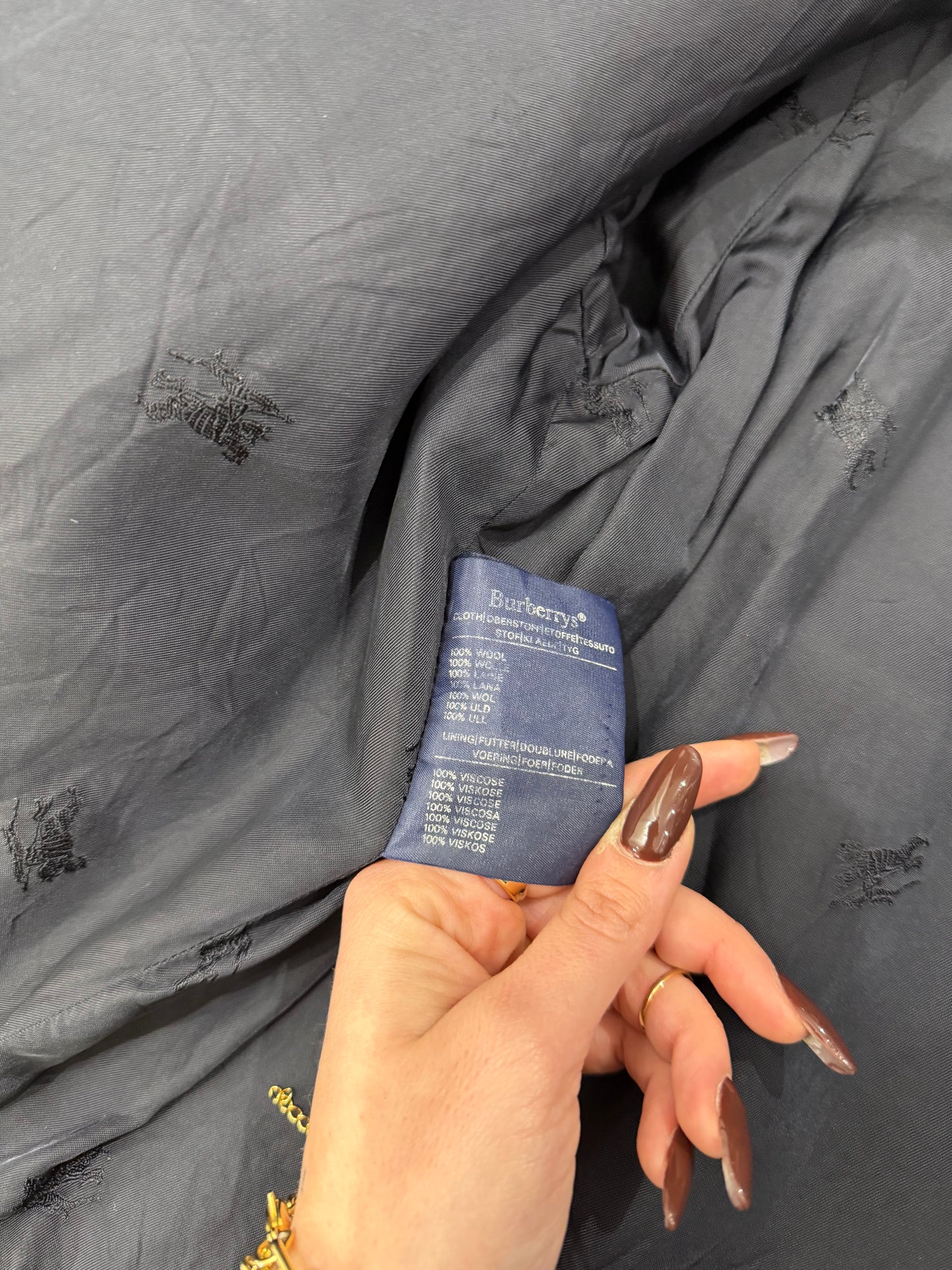 Bomber Burberry in lana