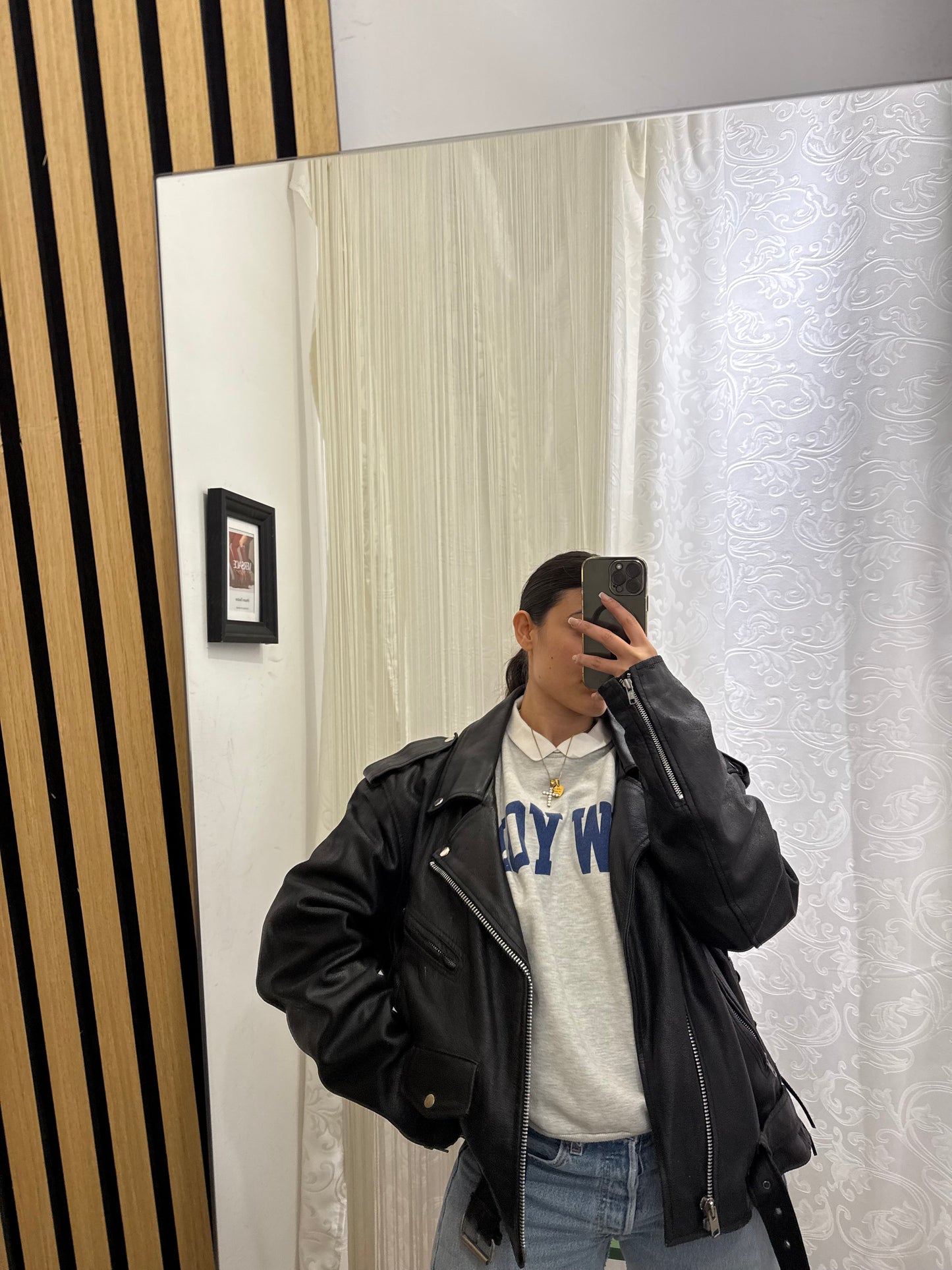 Chiodo in vera pelle, unisex