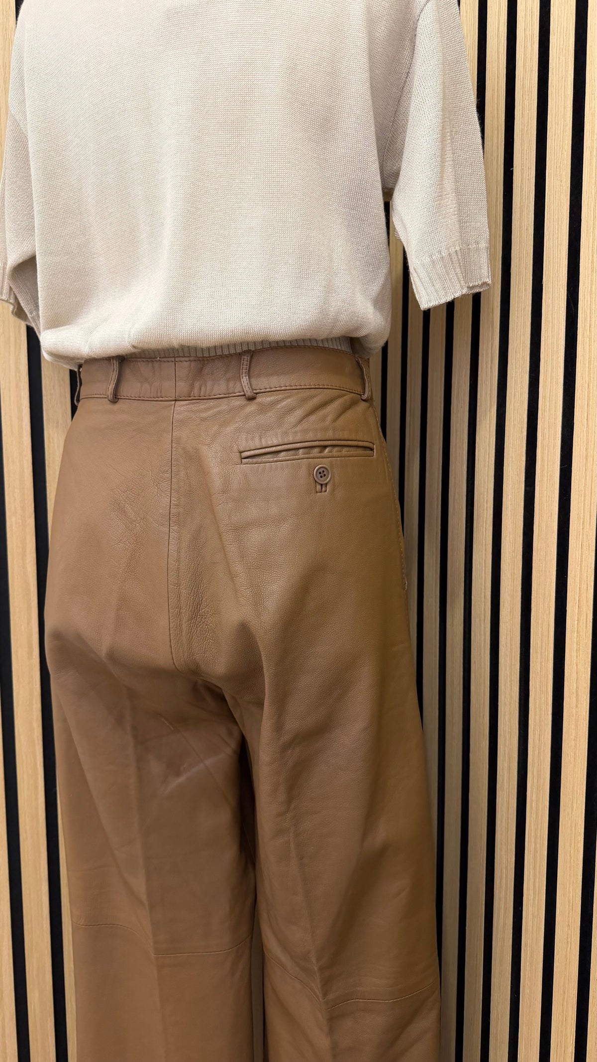 Pantaloni Vintage in 100% Vera Pelle