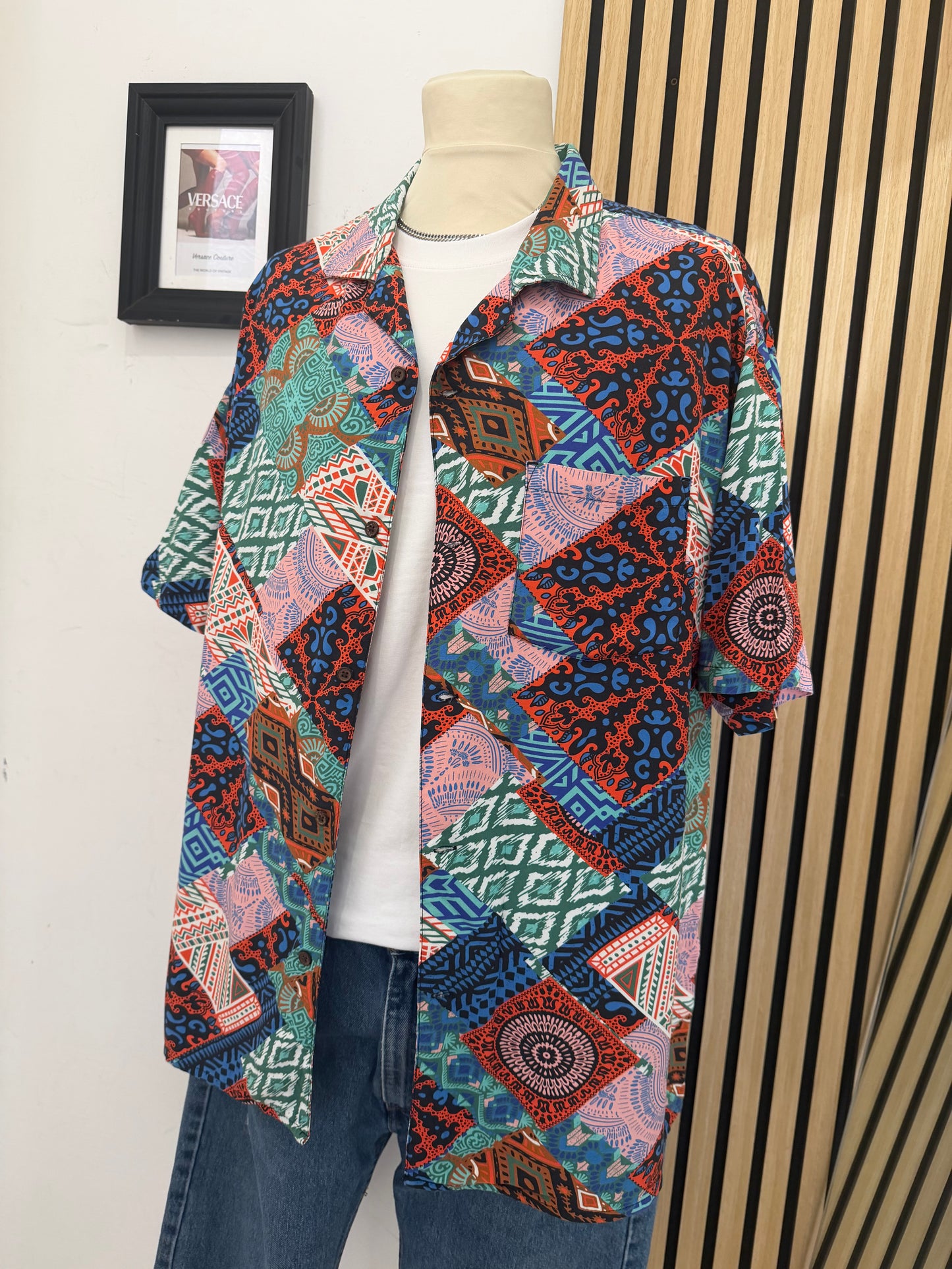 Camicia Vintage a fantasia XL