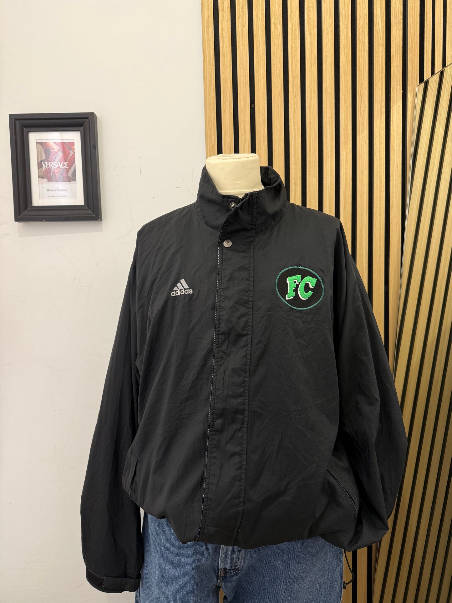 Giacca Adidas FC - Reversibile Nero/Mesh