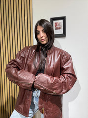 Giacca in Vera Pelle unisex over