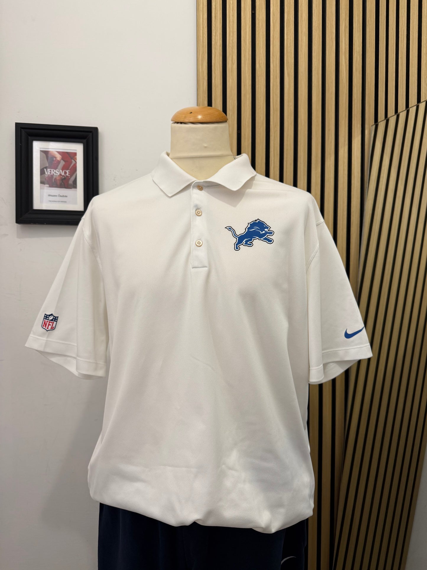 Polo ufficiale Nike NFL dei Detroit Lions