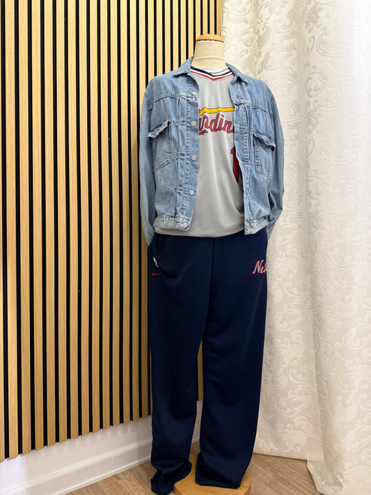 Pantalone Tuta Nike NBA New Jersey Nets Vintage Blu Navy