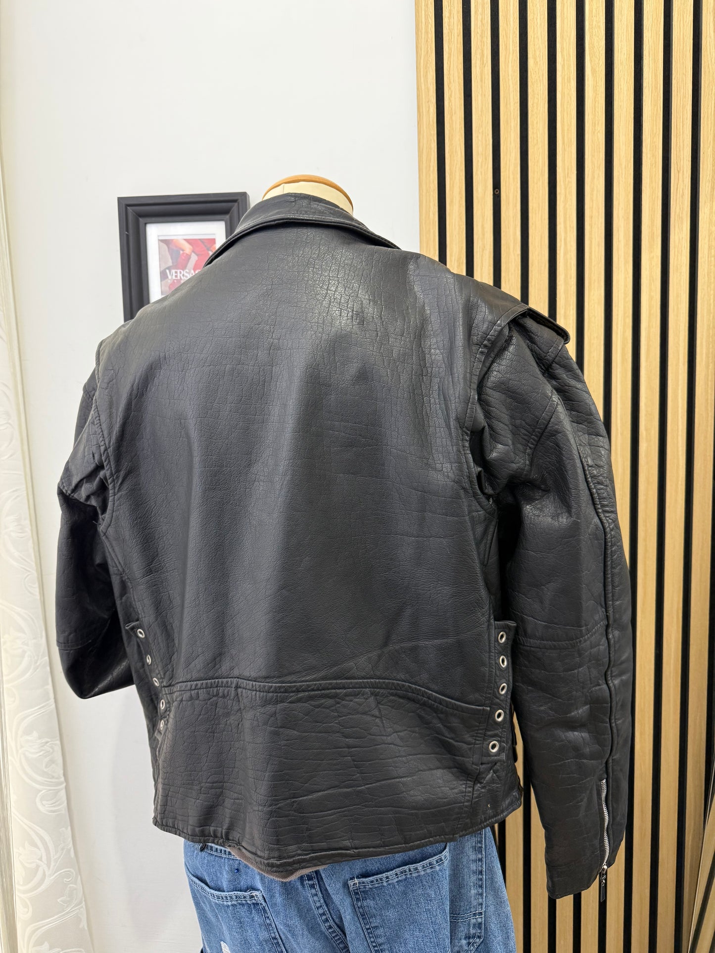 Chiodo in vera pelle, unisex