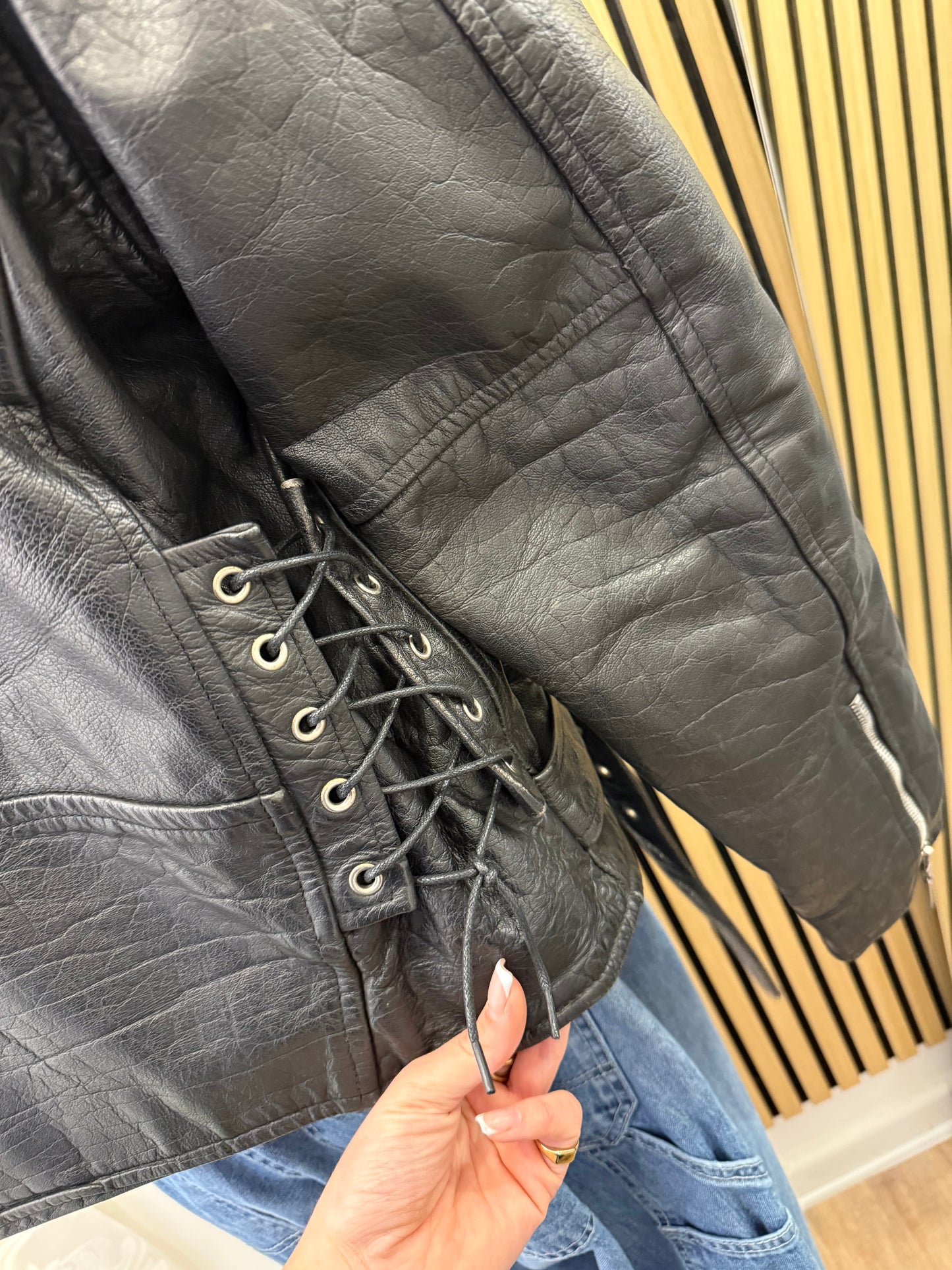 Chiodo in vera pelle, unisex