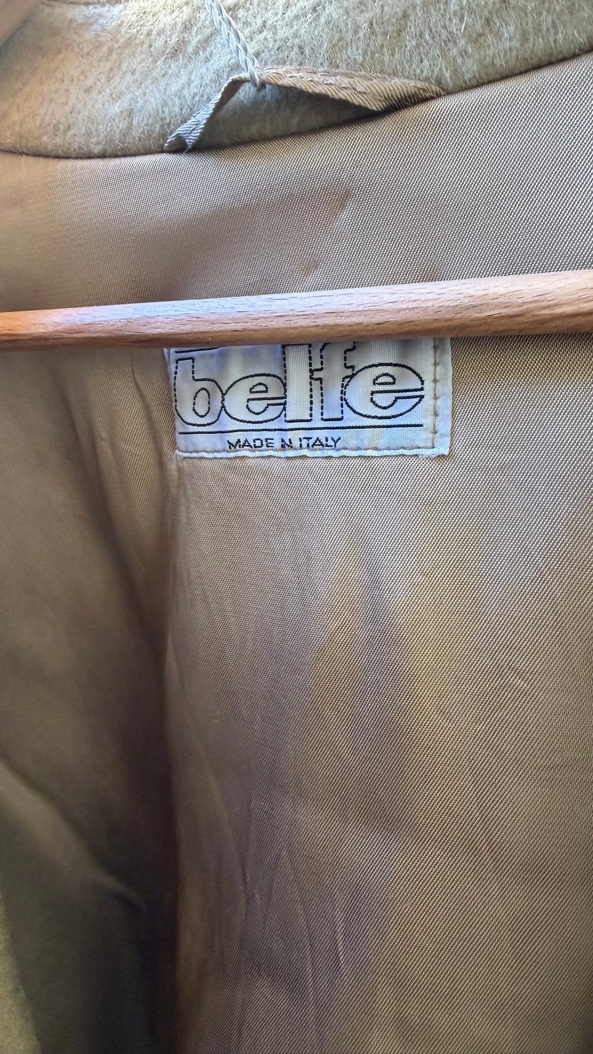 Cappotto Loden Vintage Belfe "Kaiseradler" in Lana e Mohair – Taglia 52