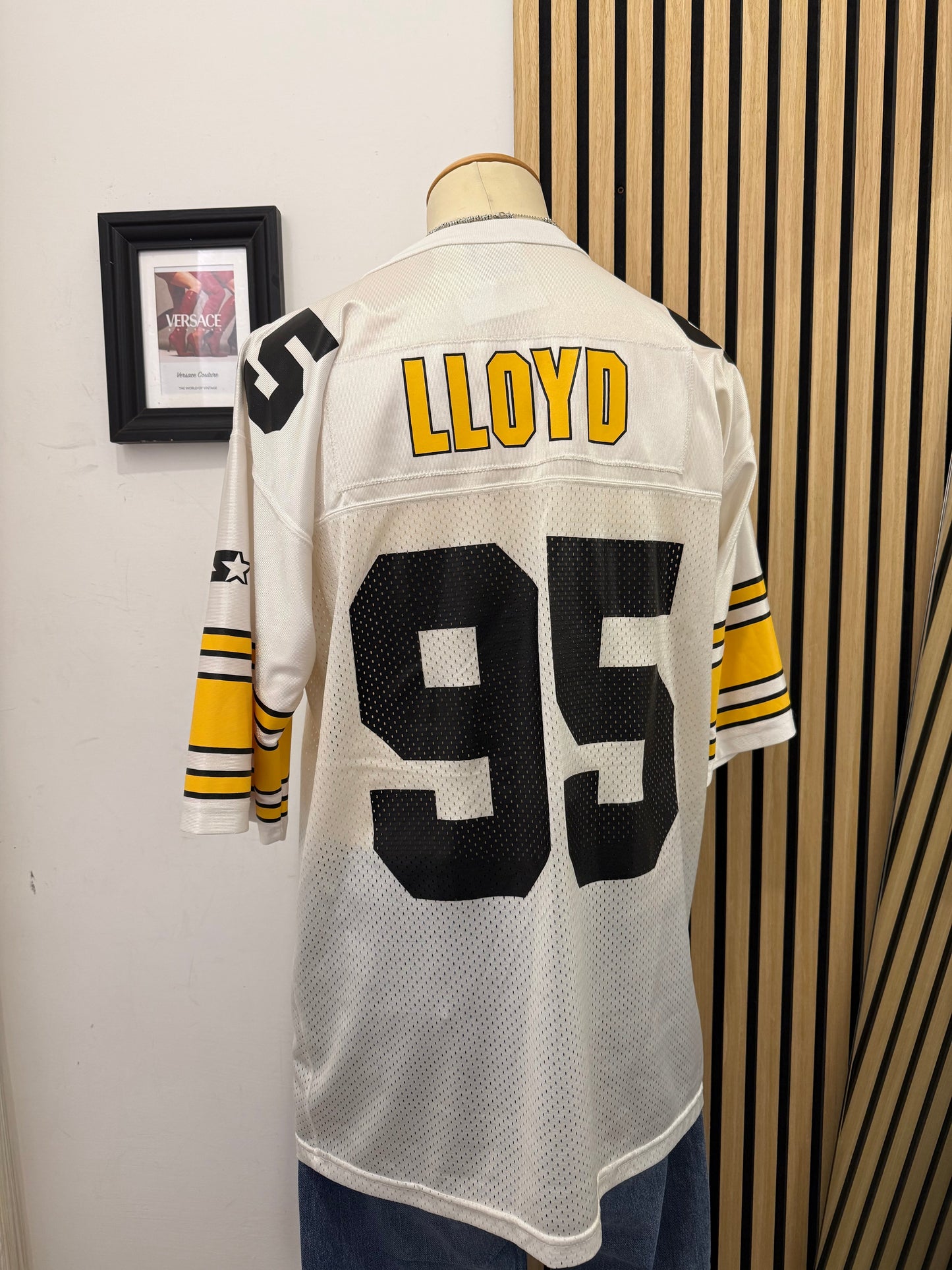 Vintage Starter NFL Jersey Lloyd #95 - White/Yellow/Black