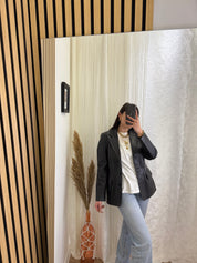 Blazer in vera pelle