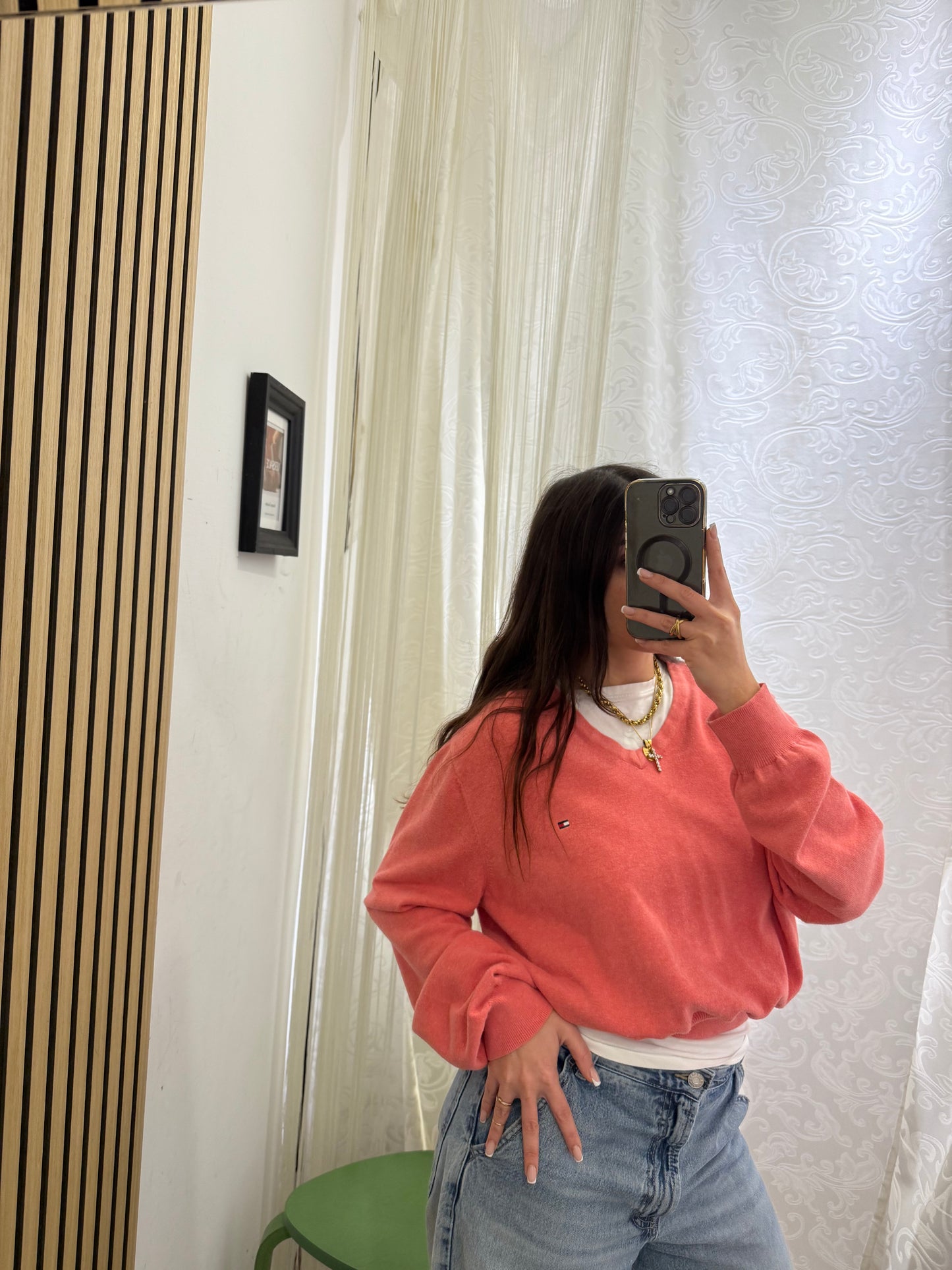 Maglioncino Tommy Hilfiger Custom crop