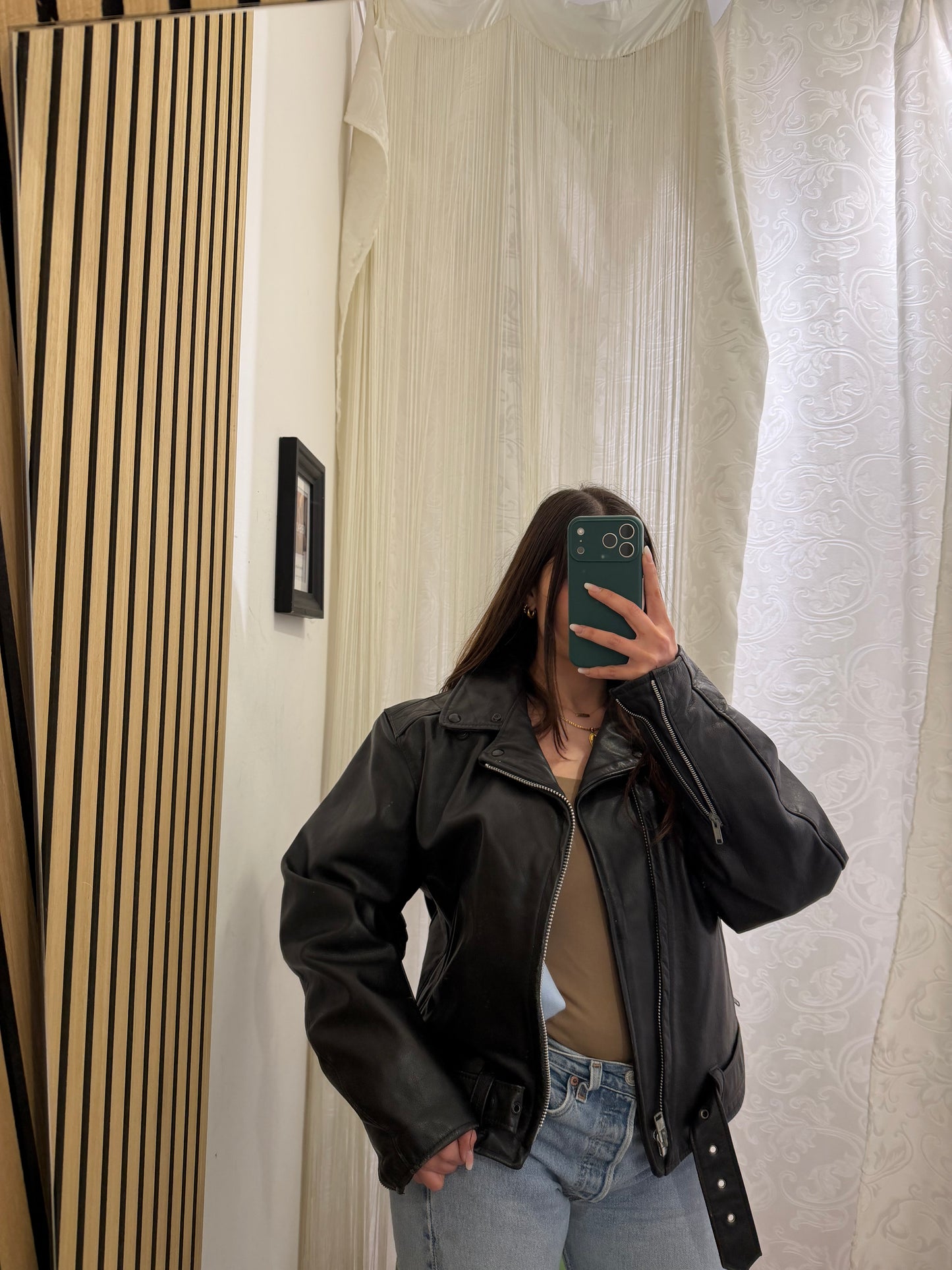 Chiodo Vintage in Vera Pelle