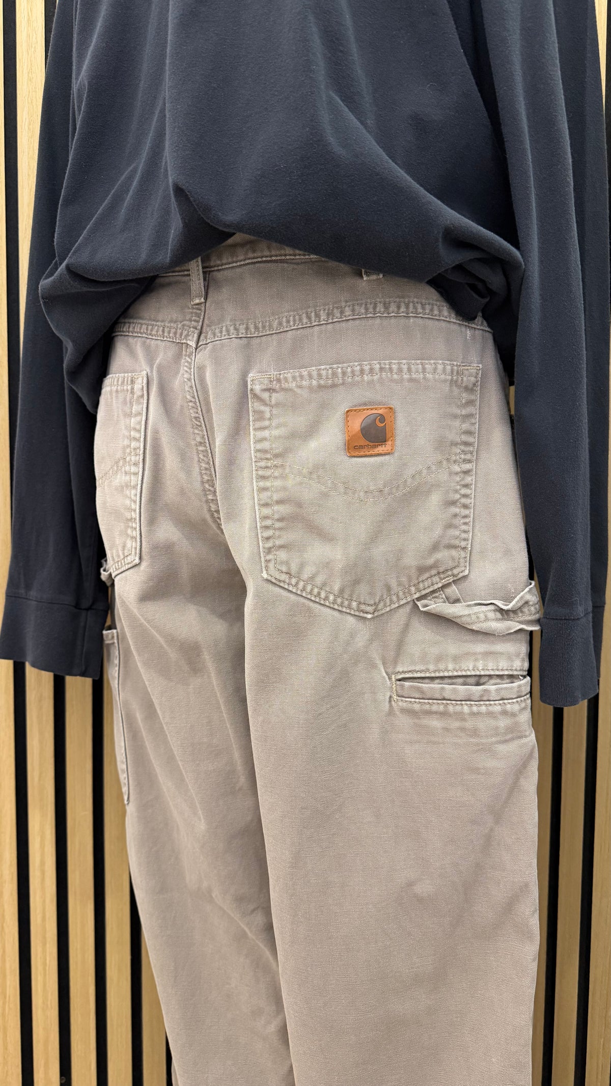 Pantaloni Carhartt B159 Loose Fit Work Pants Beige / Khaki tg 44 ita
