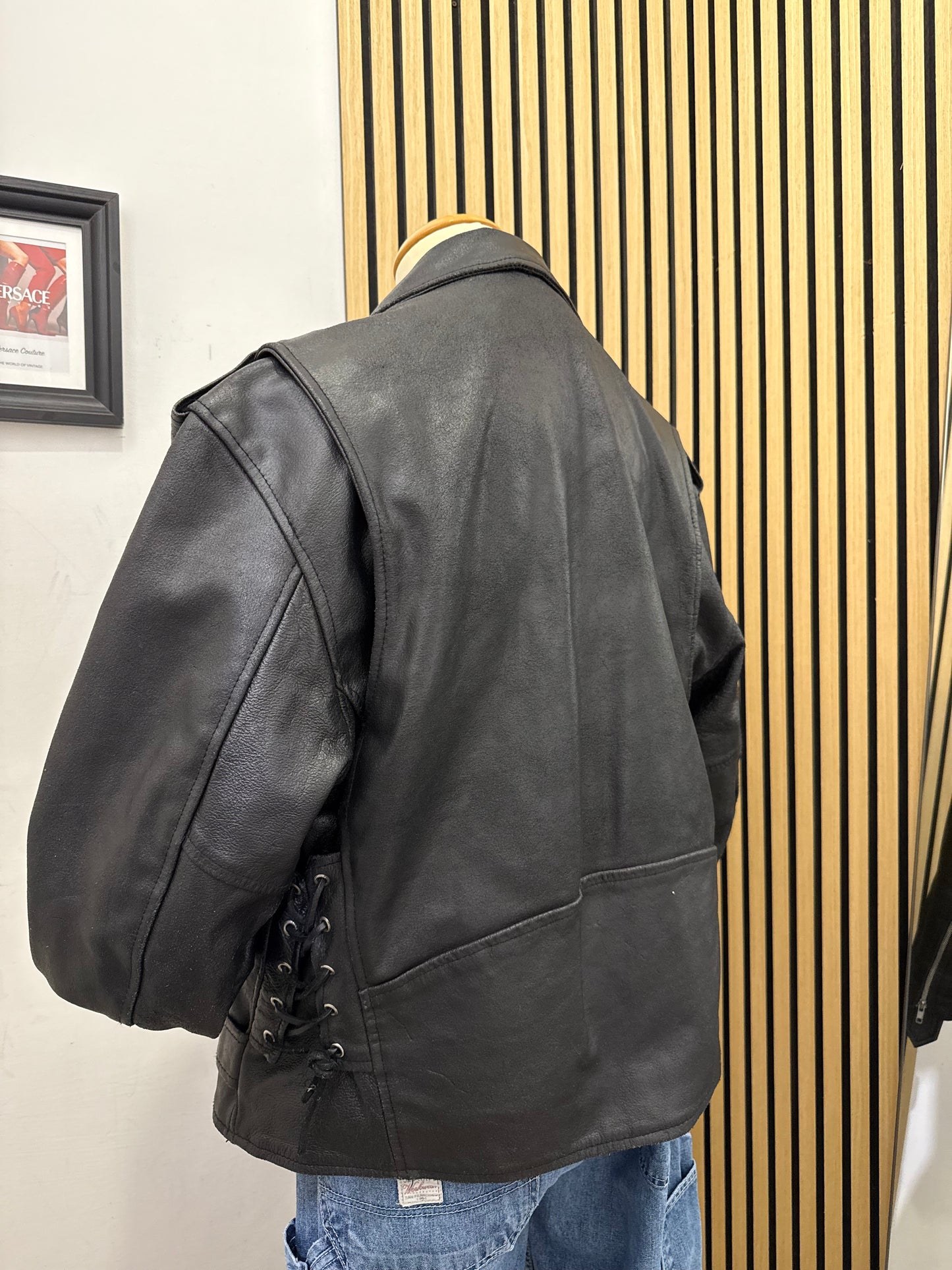 Chiodo in vera pelle, unisex