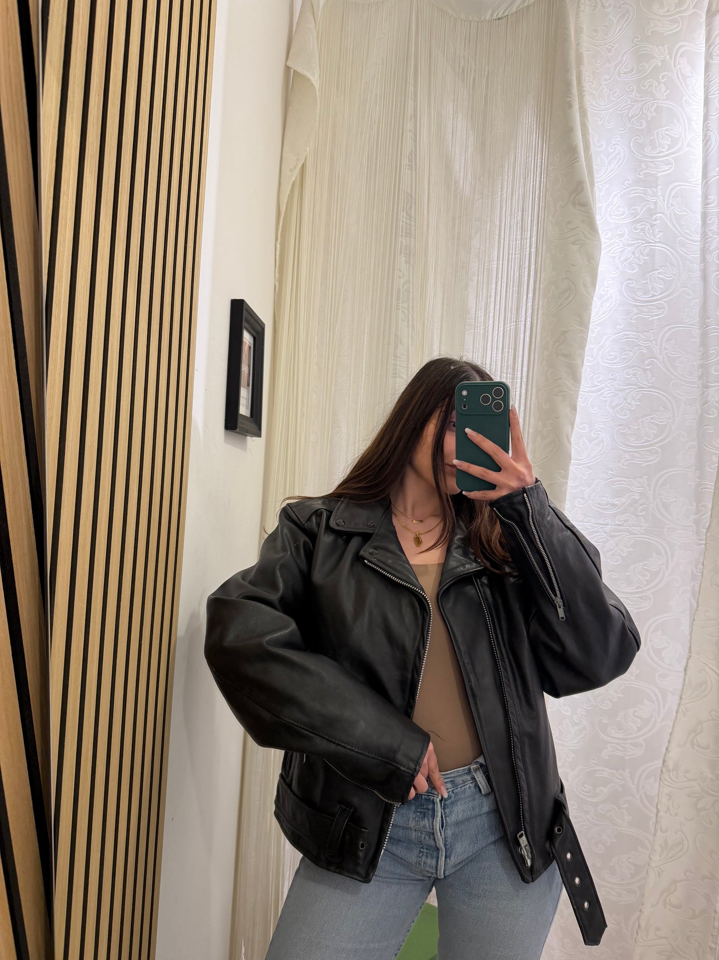 Chiodo Vintage in Vera Pelle
