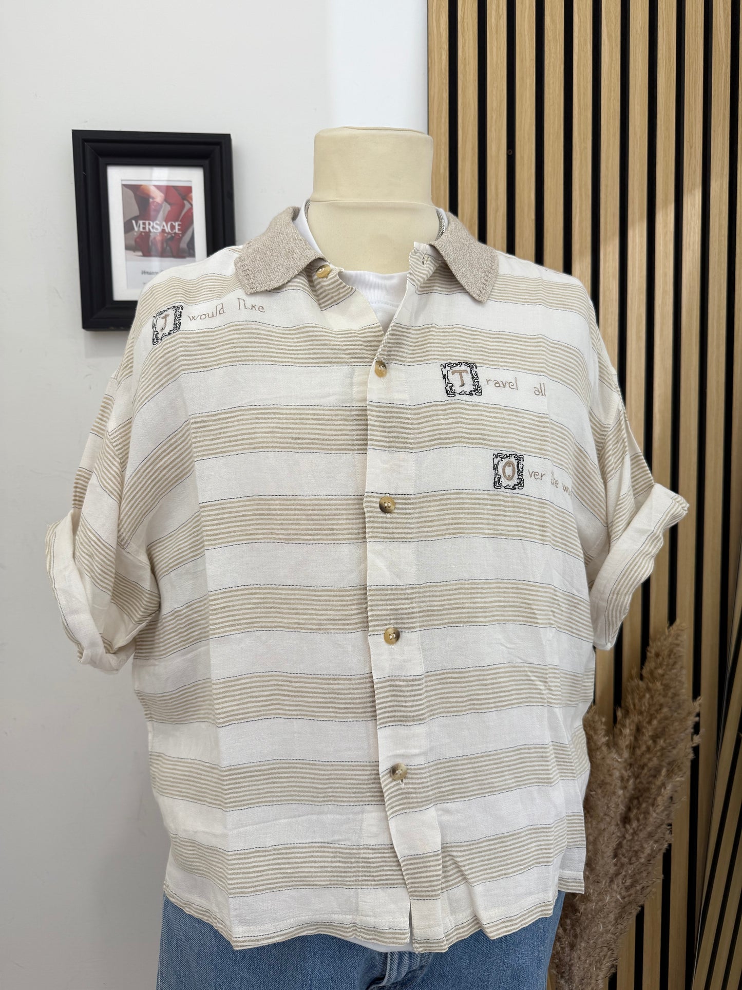 Camicia Vintage cropped fit