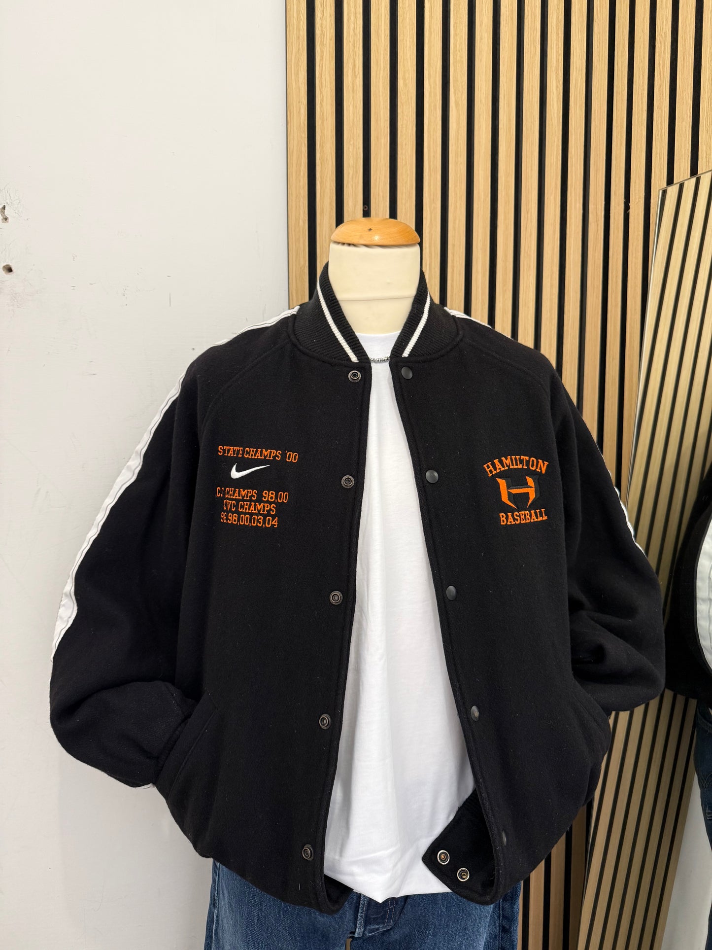 Giacca Varsity Nike Hamilton Baseball - Vintage '00s
