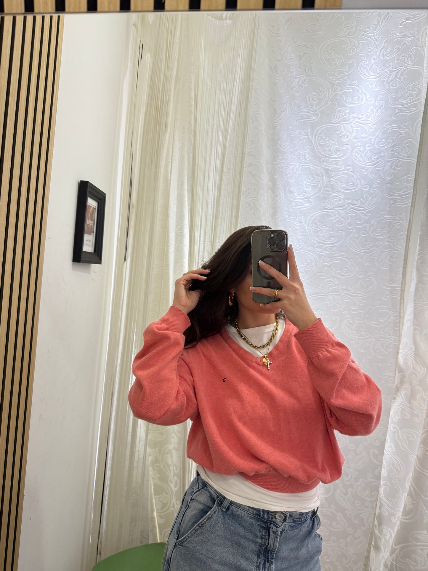 Maglioncino Tommy Hilfiger Custom crop