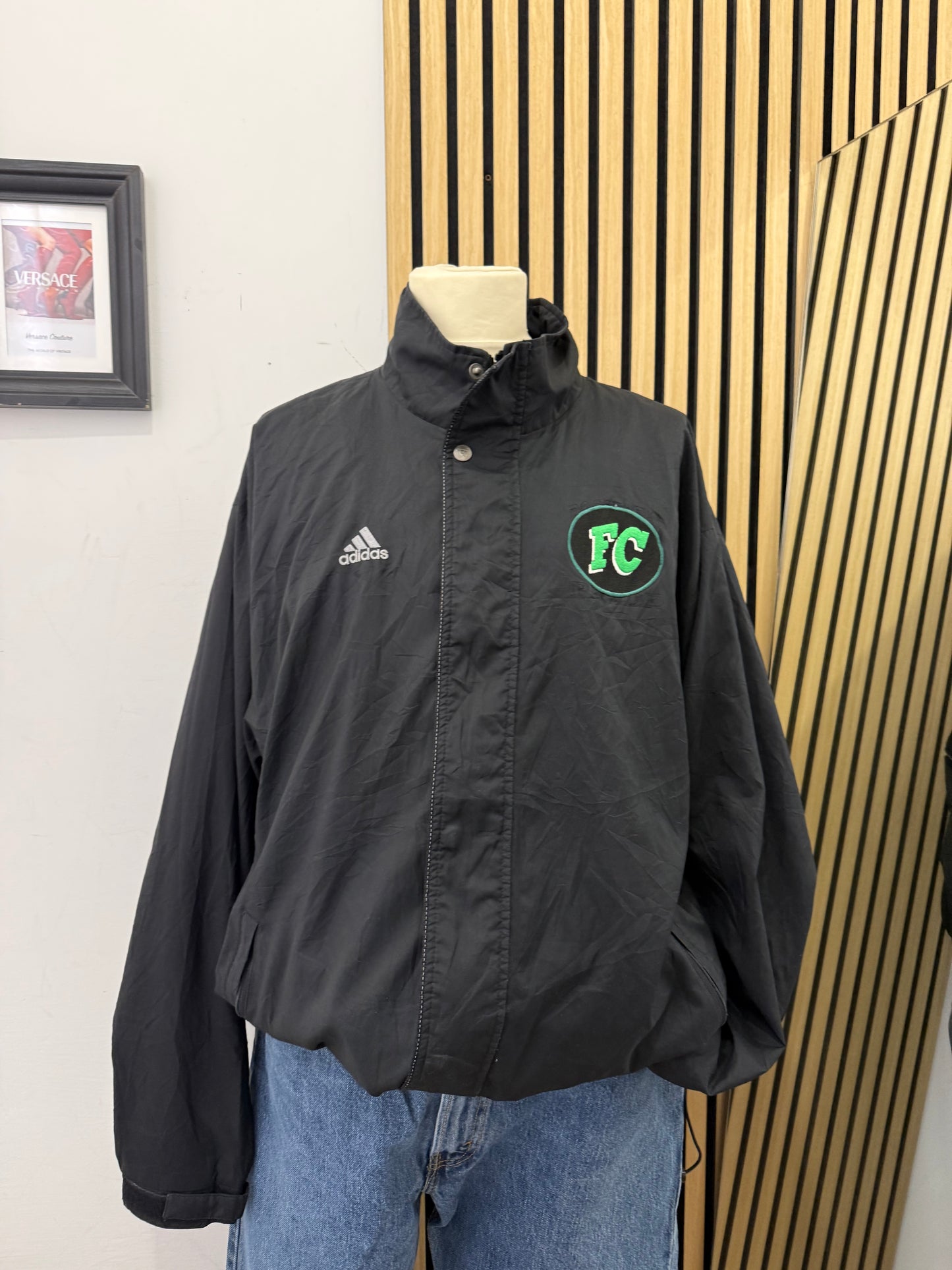 Giacca Adidas FC - Reversibile Nero/Mesh