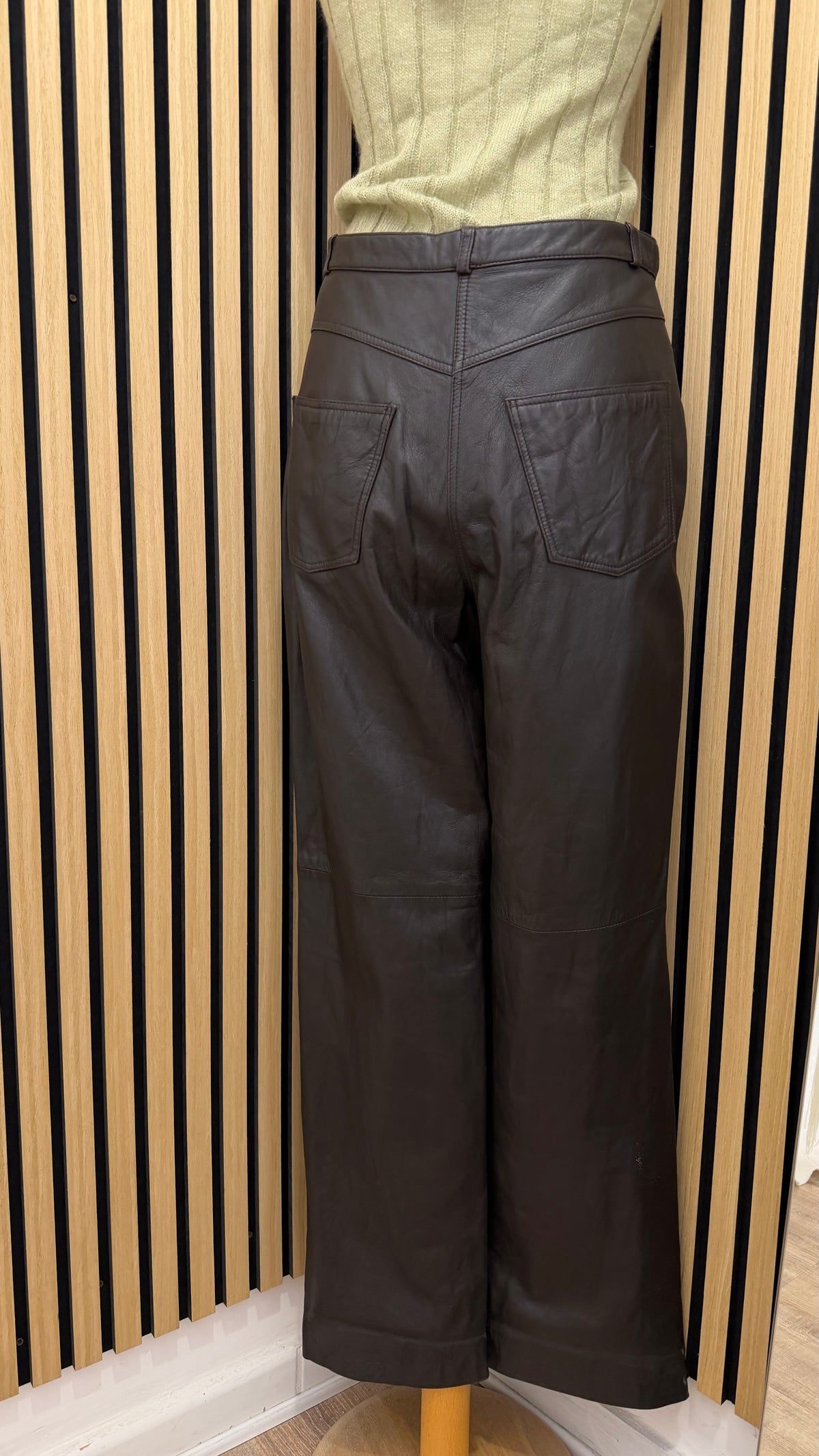 Pantaloni Vintage in Vera Pelle
