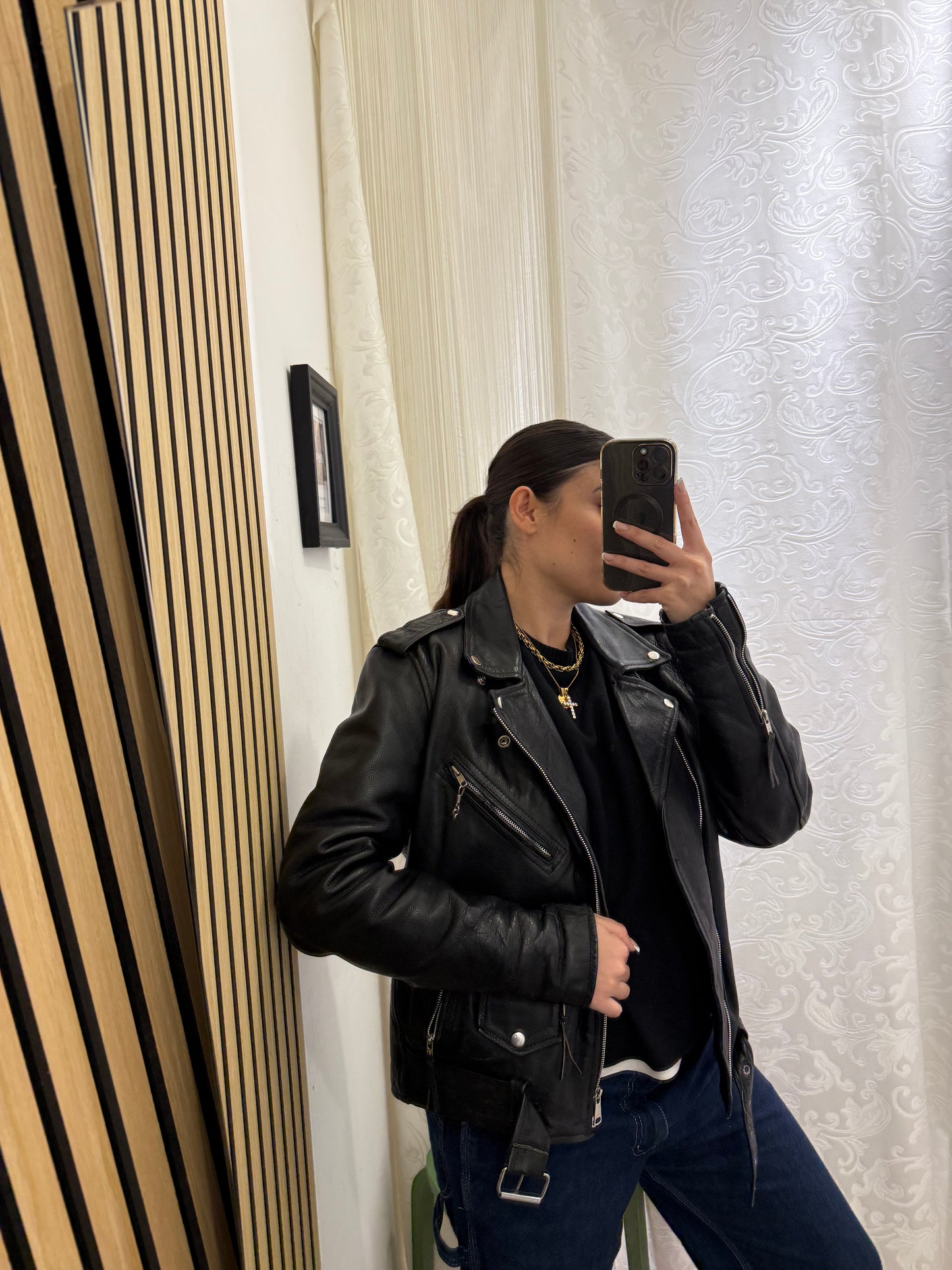 Chiodo in vera pelle