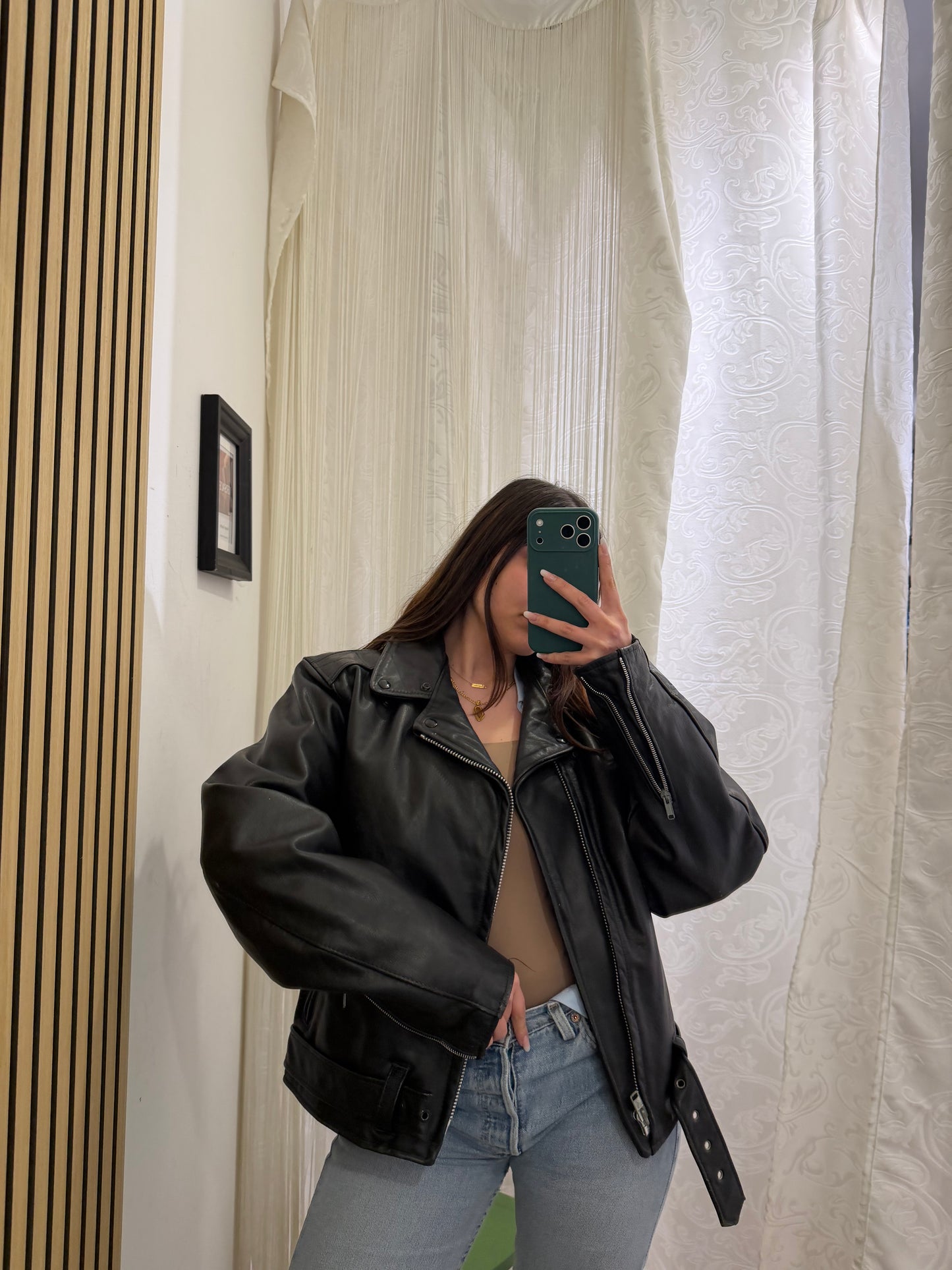 Chiodo Vintage in Vera Pelle